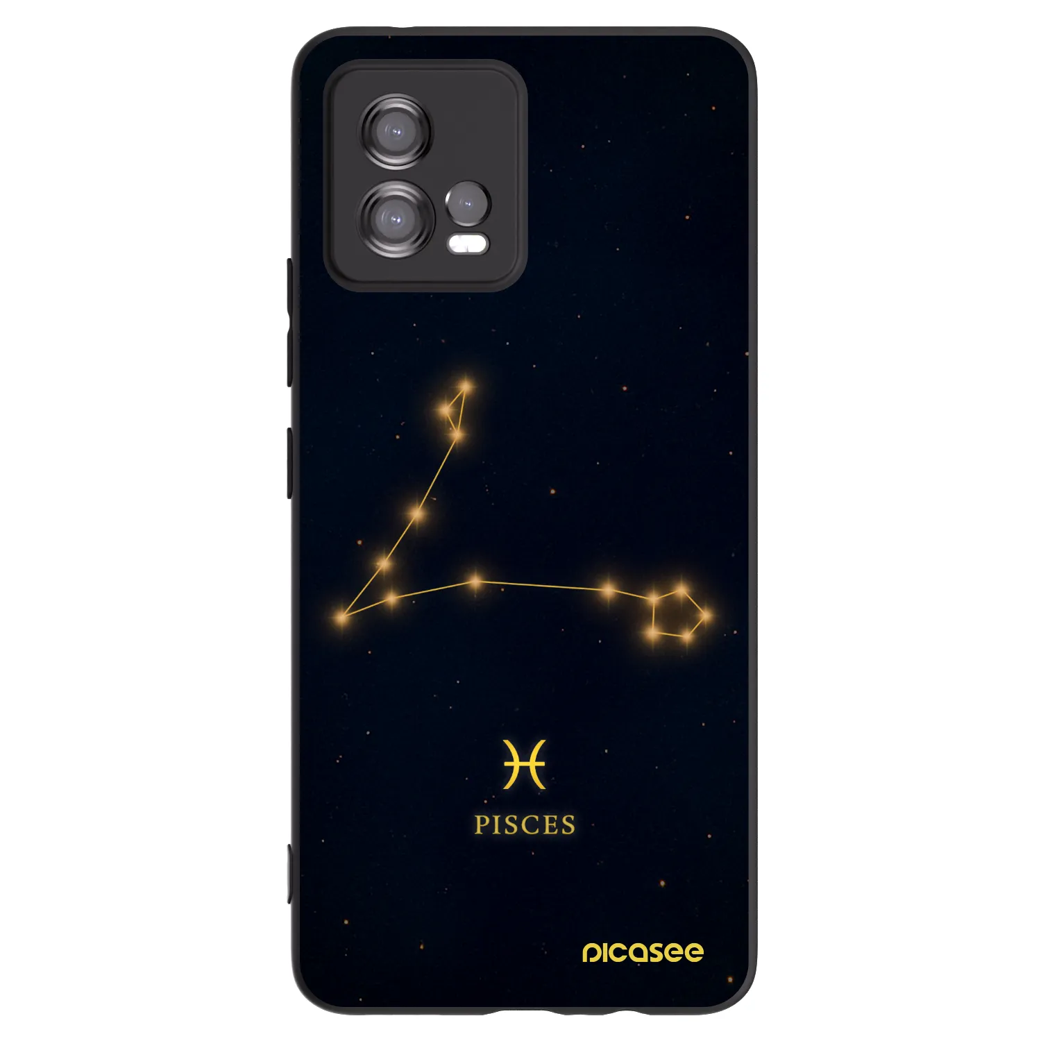 Picasee silikónový čierny obal pre Motorola Moto G72 - PISCES