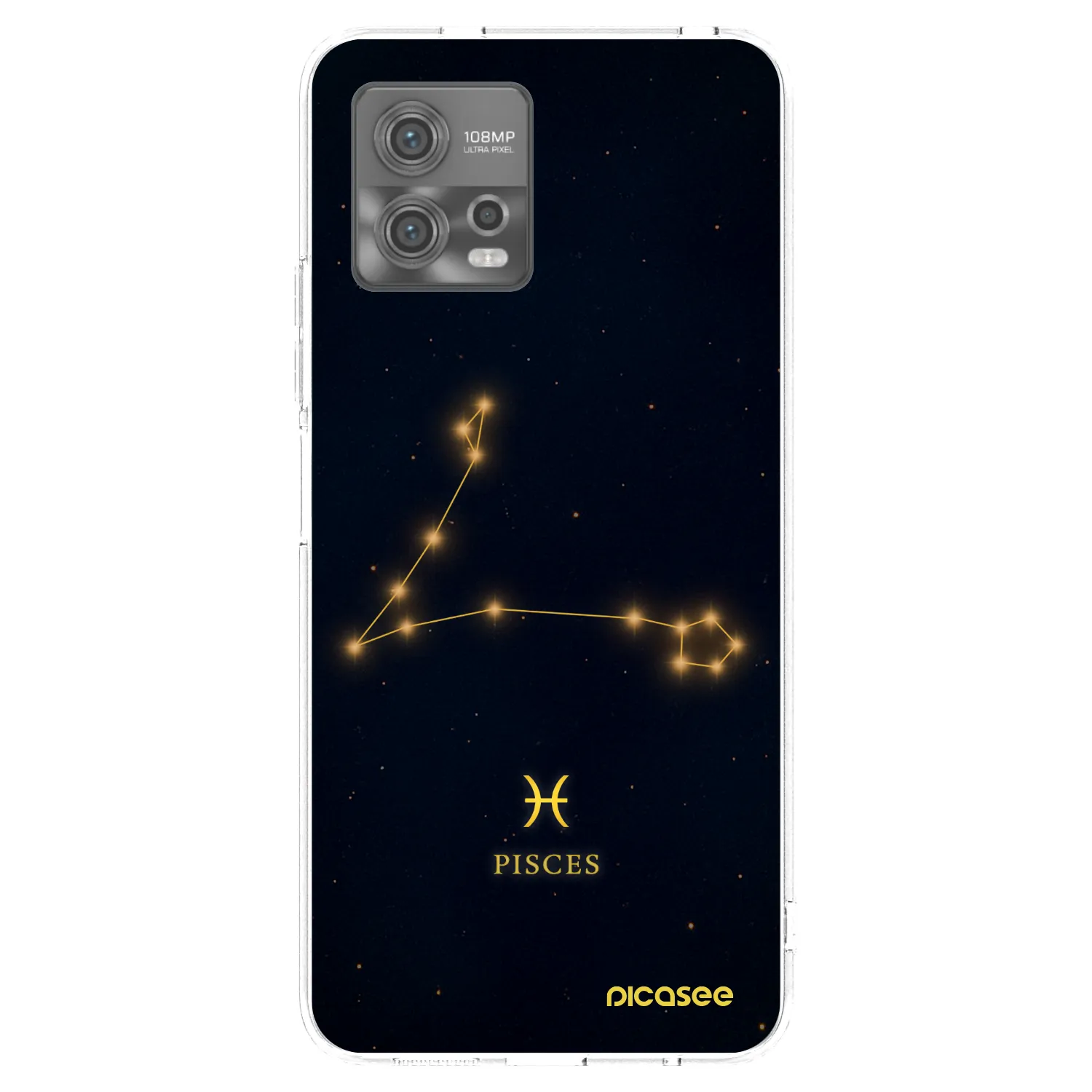 Picasee silikónový prehľadný obal pre Motorola Moto G72 - PISCES
