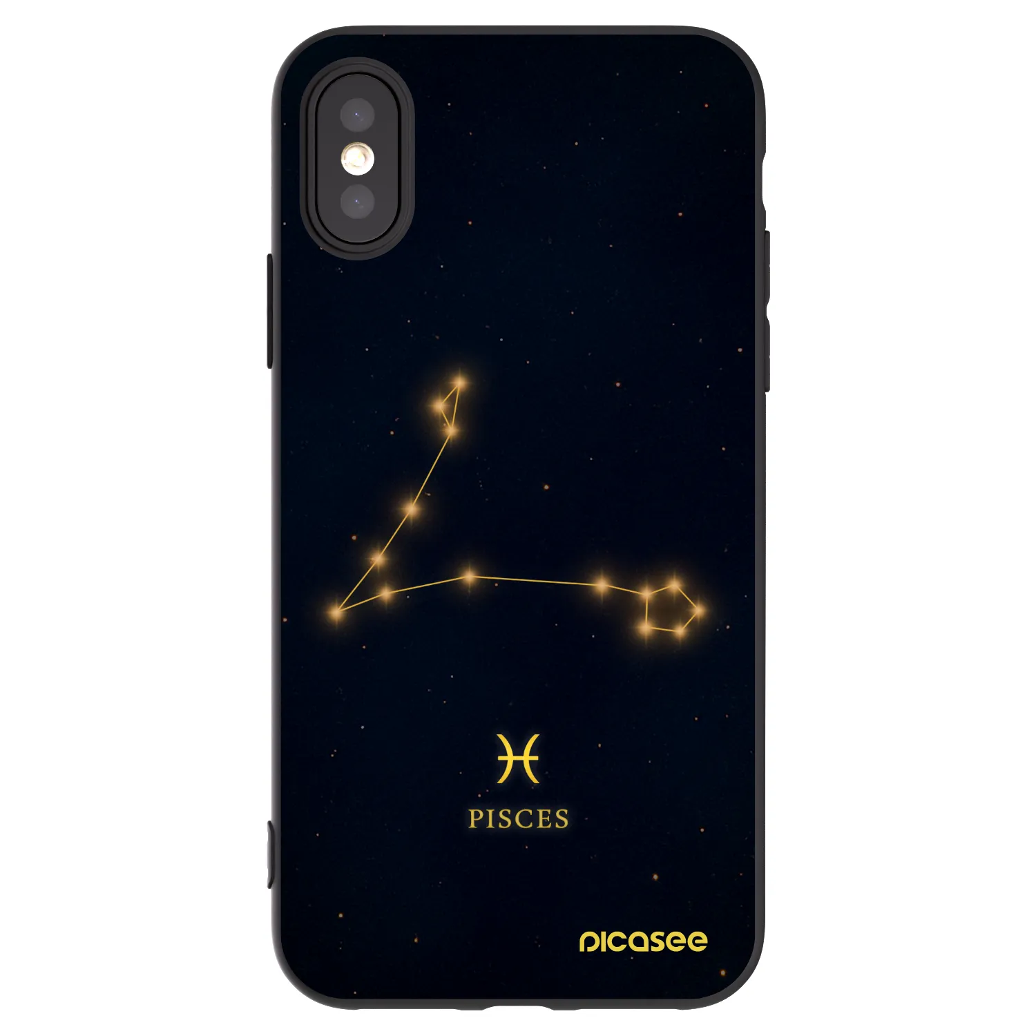 Picasee silikónový čierny obal pre Apple iPhone X/XS - PISCES