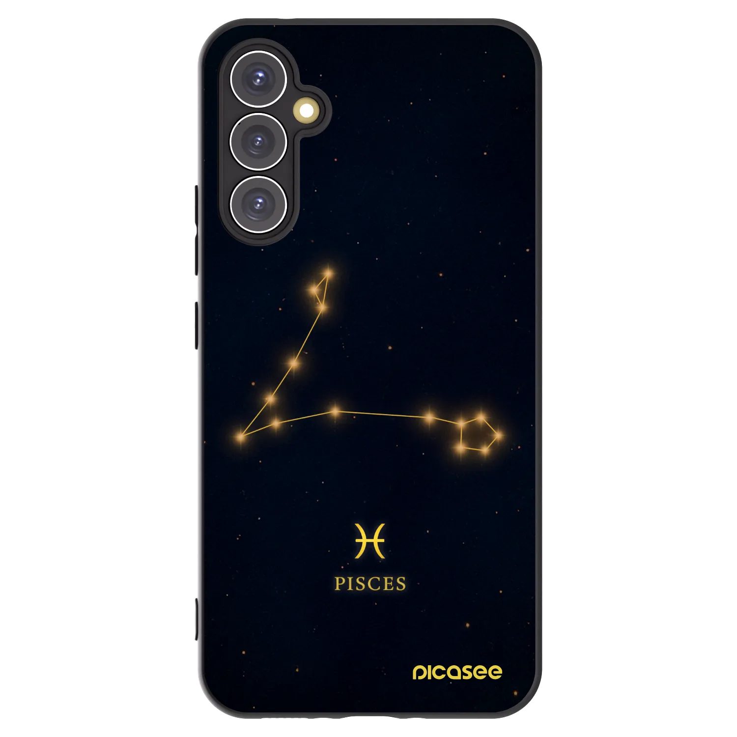 Picasee silikónový čierny obal pre Samsung Galaxy A34 5G A346B - PISCES