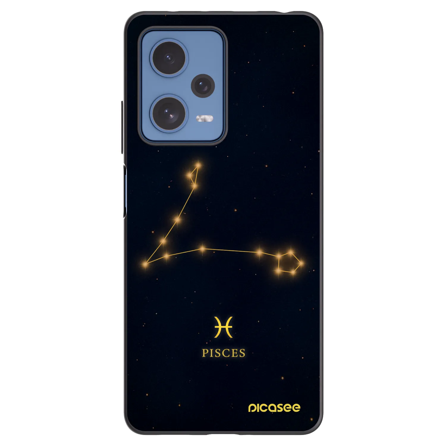Picasee silikónový čierny obal pre Xiaomi Redmi Note 12 Pro 5G - PISCES