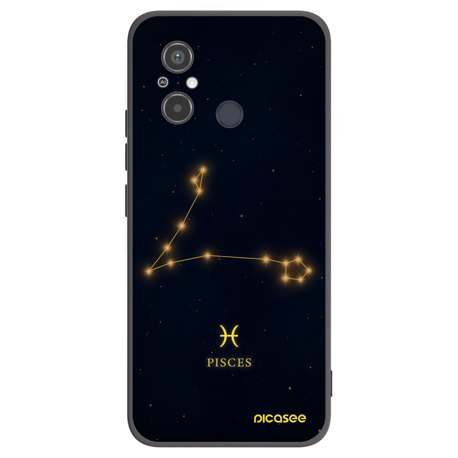 Picasee silikónový čierny obal pre Xiaomi Redmi 12C - PISCES