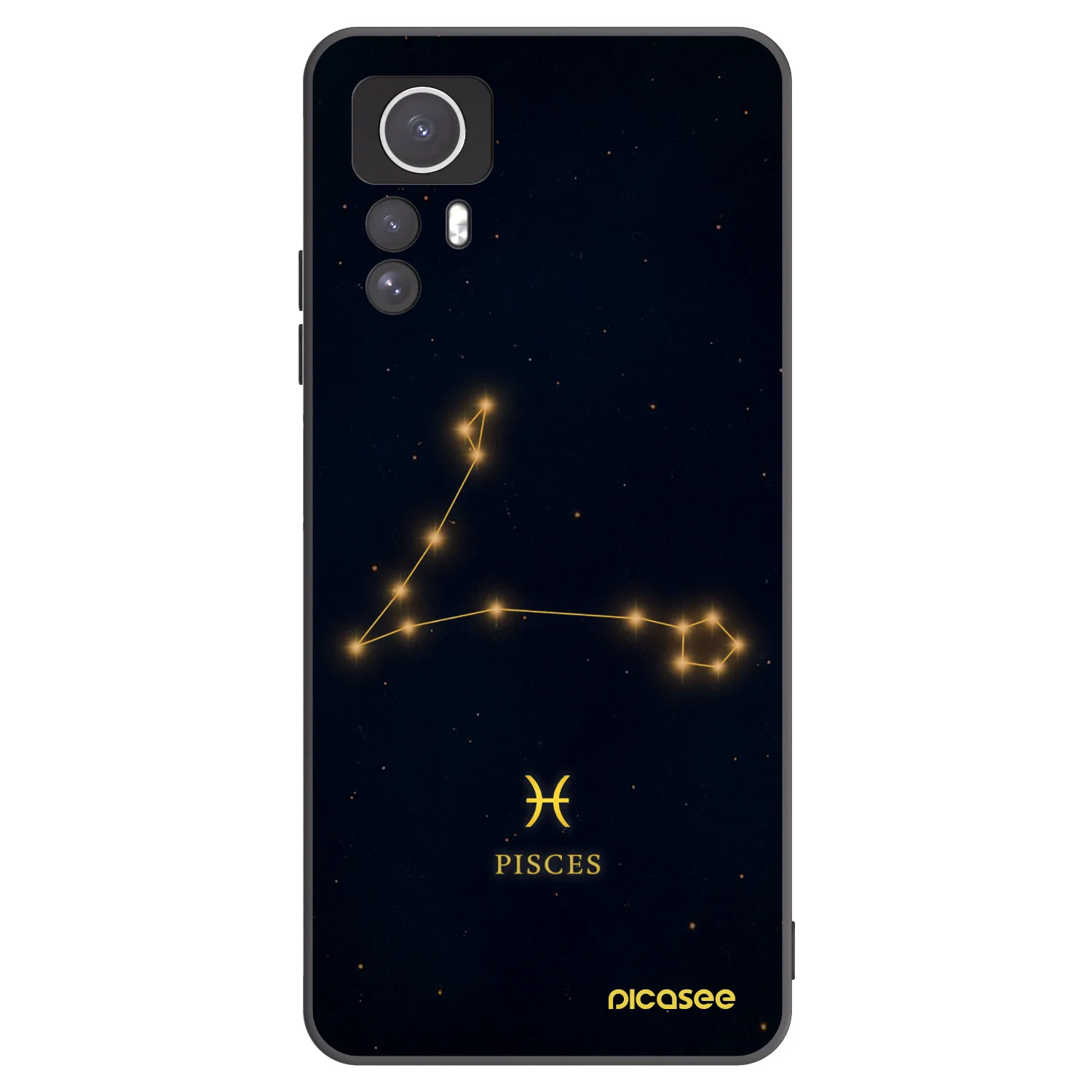 Picasee silikónový čierny obal pre Xiaomi Redmi Note 12S - PISCES