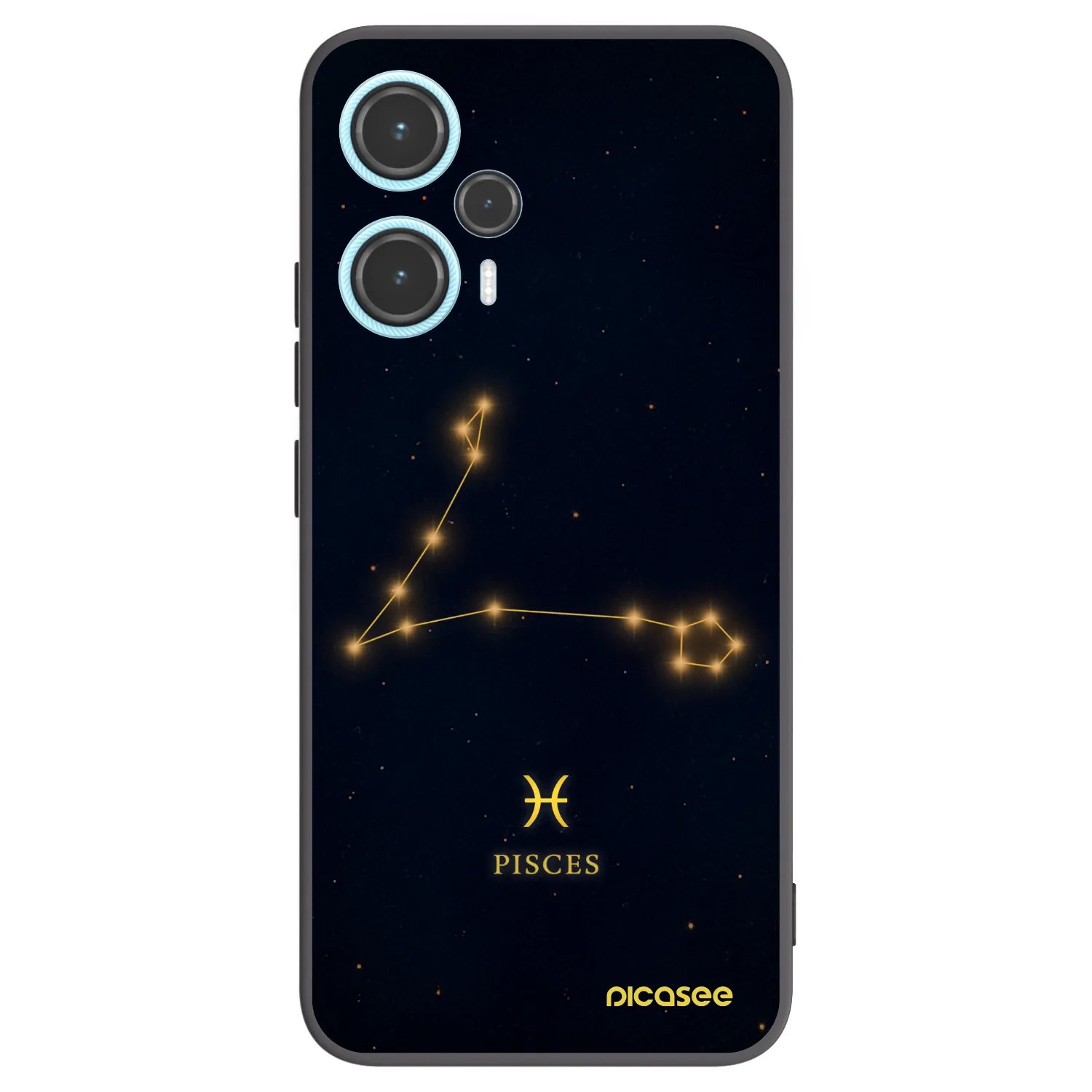 Picasee silikónový čierny obal pre Xiaomi Poco F5 - PISCES