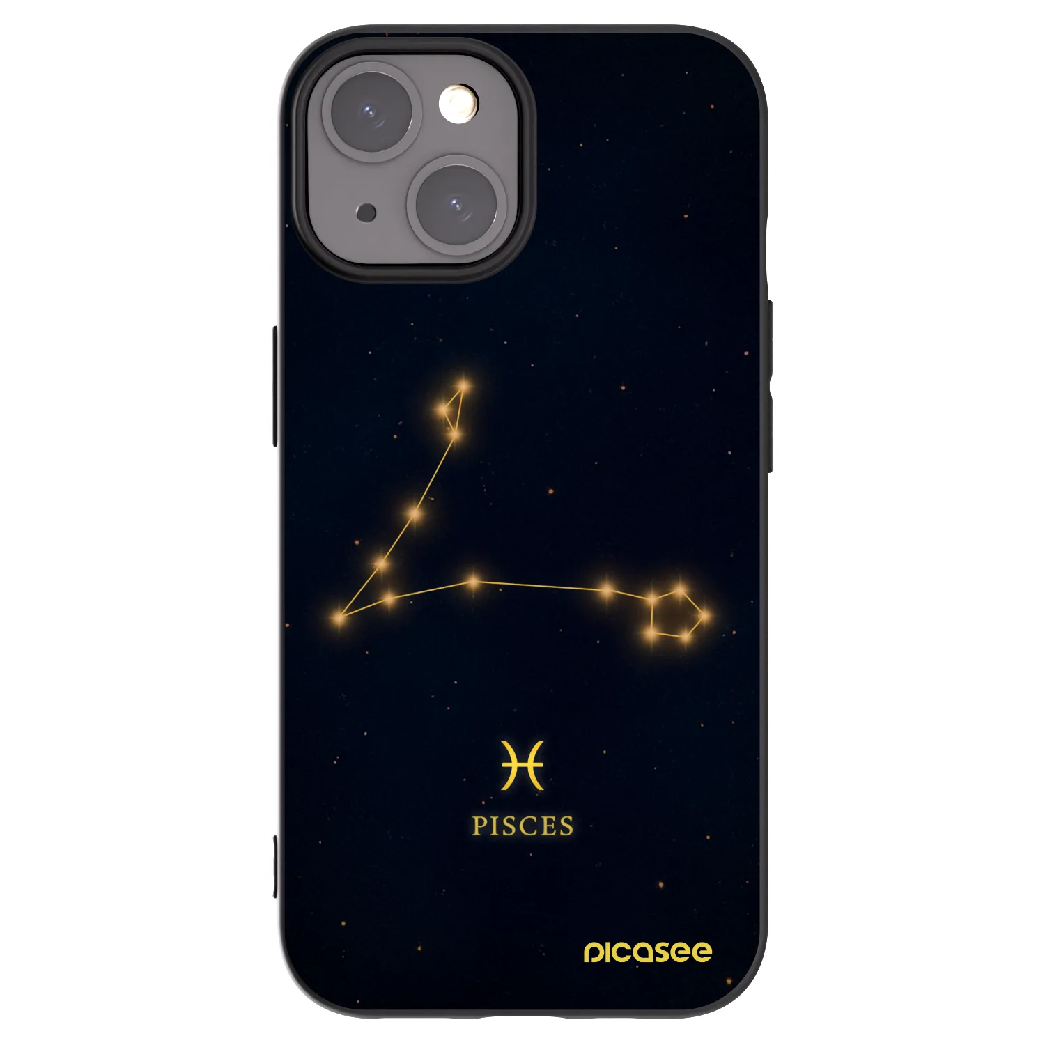 Silikónový čierny obal pre Apple iPhone 15 - PISCES