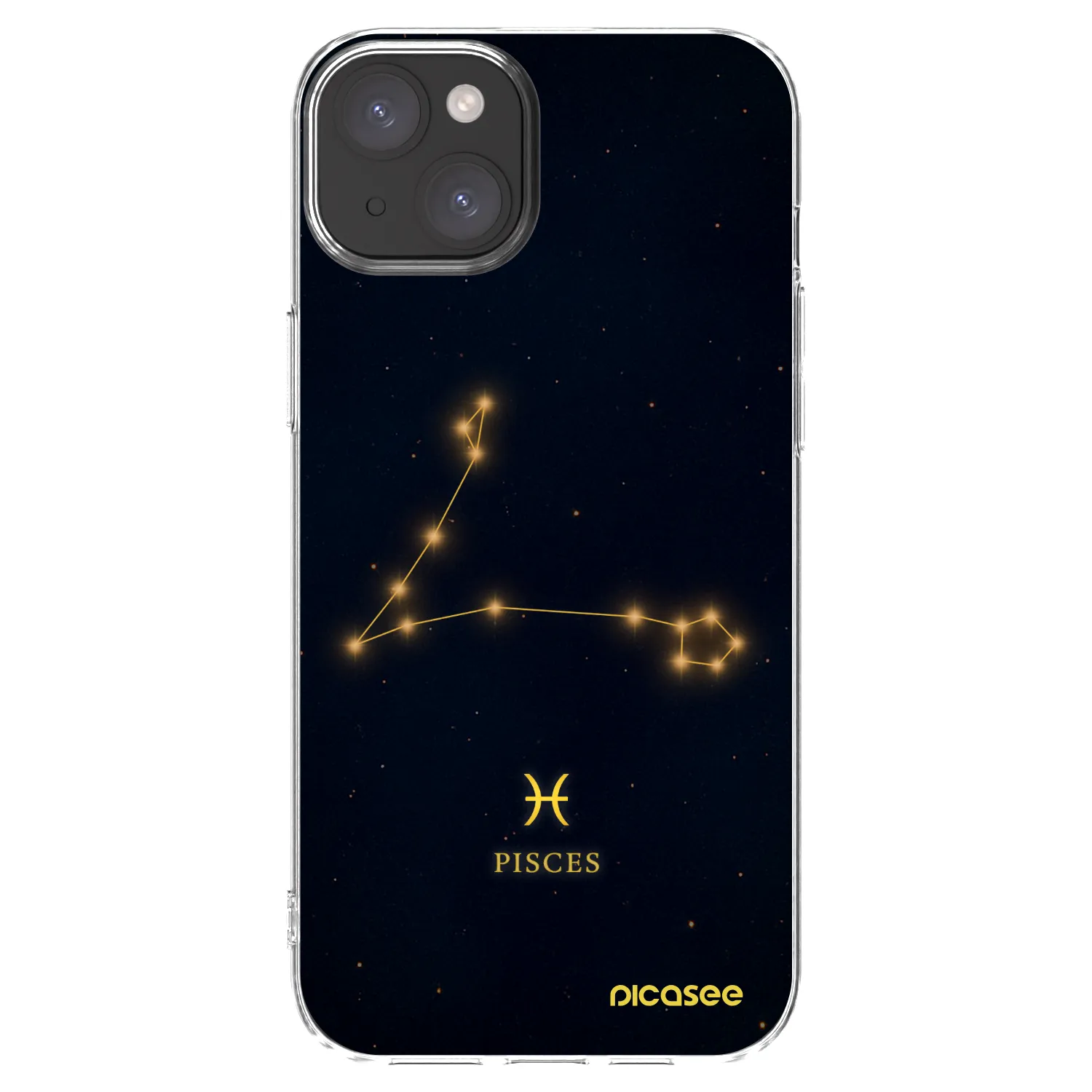 Picasee silikónový prehľadný obal pre Apple iPhone 15 Plus - PISCES