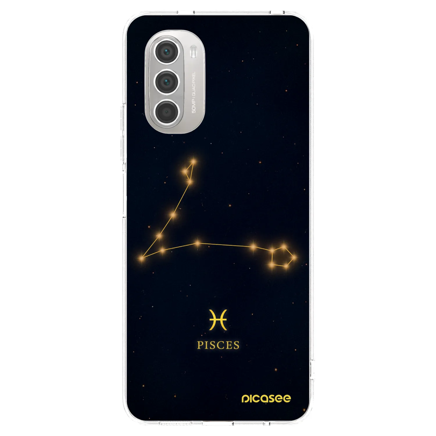 Picasee silikónový prehľadný obal pre Motorola Moto G51 - PISCES