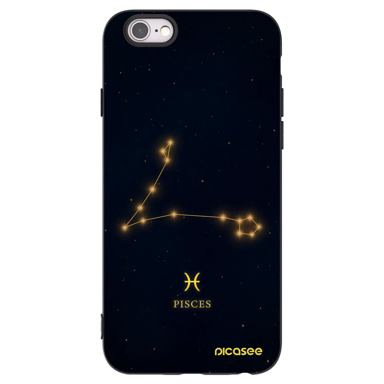 Picasee silikónový čierny obal pre Apple iPhone 6/6S - PISCES