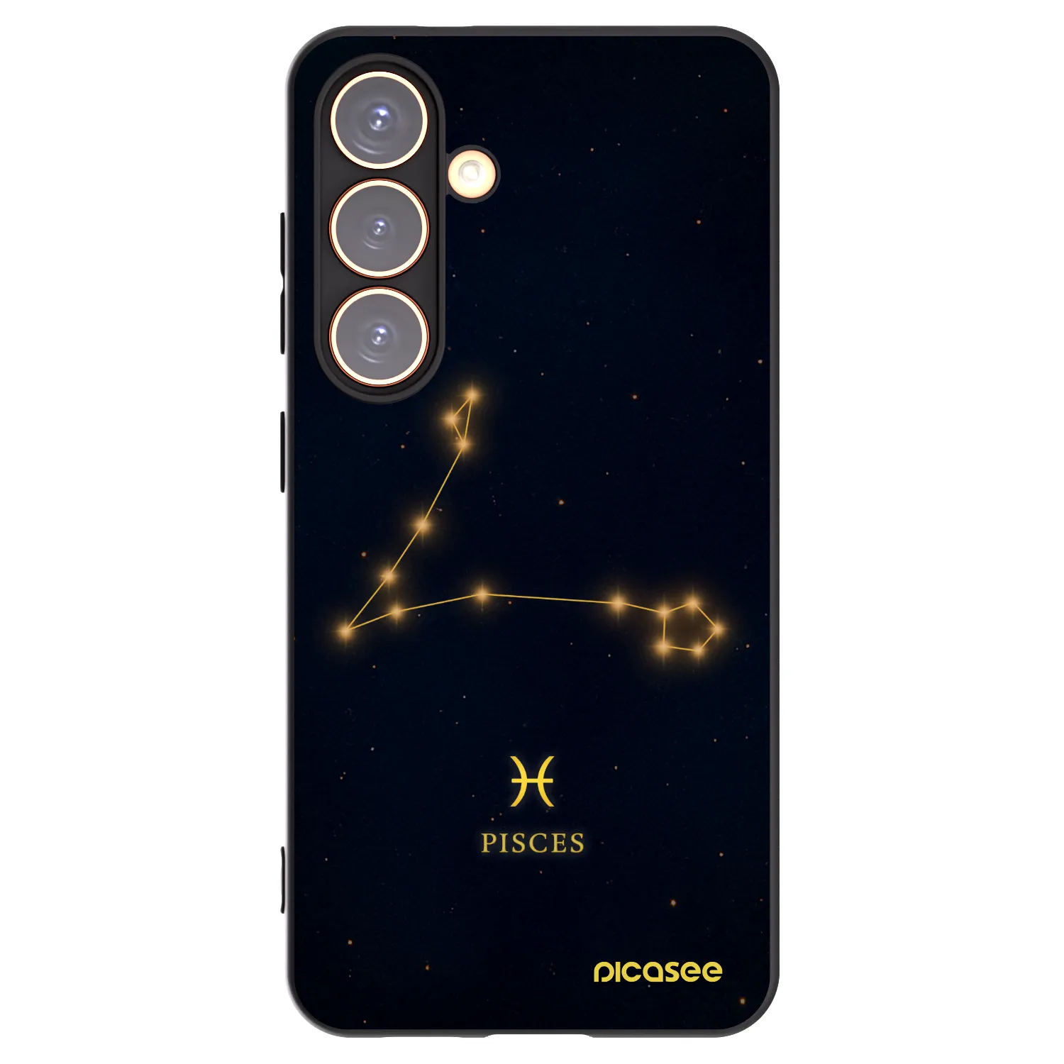 Picasee silikónový čierny obal pre Samsung Galaxy S24 S921B 5G - PISCES