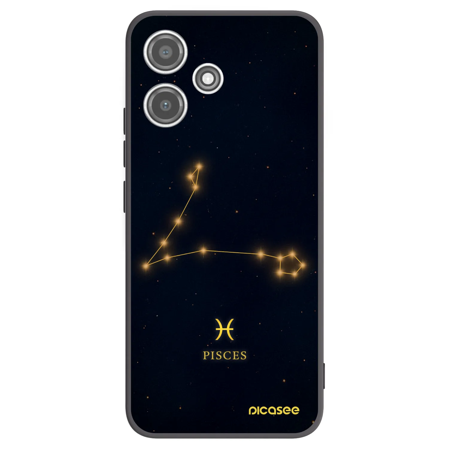 Picasee silikónový čierny obal pre Xiaomi Redmi 12 5G - PISCES