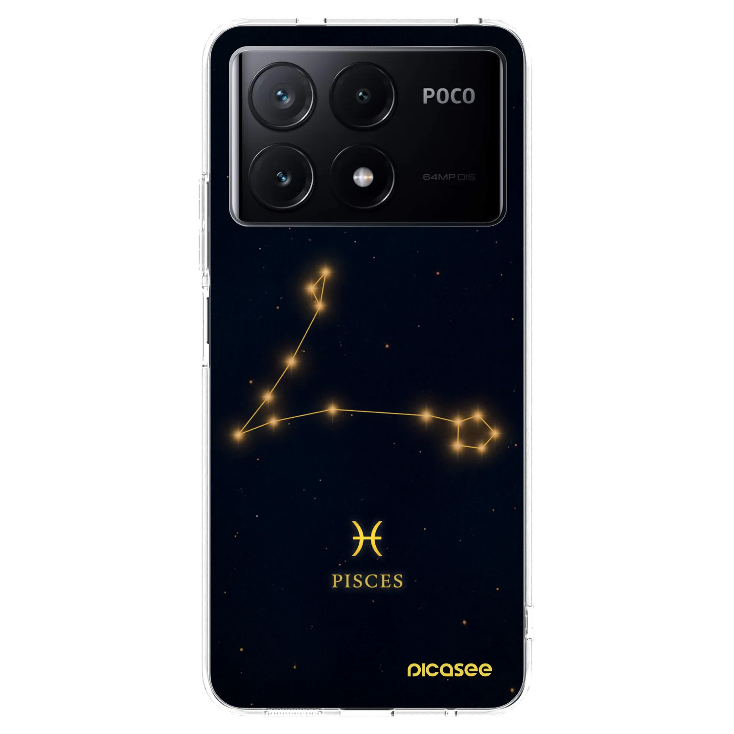 Picasee silikónový prehľadný obal pre Xiaomi Poco X6 Pro - PISCES