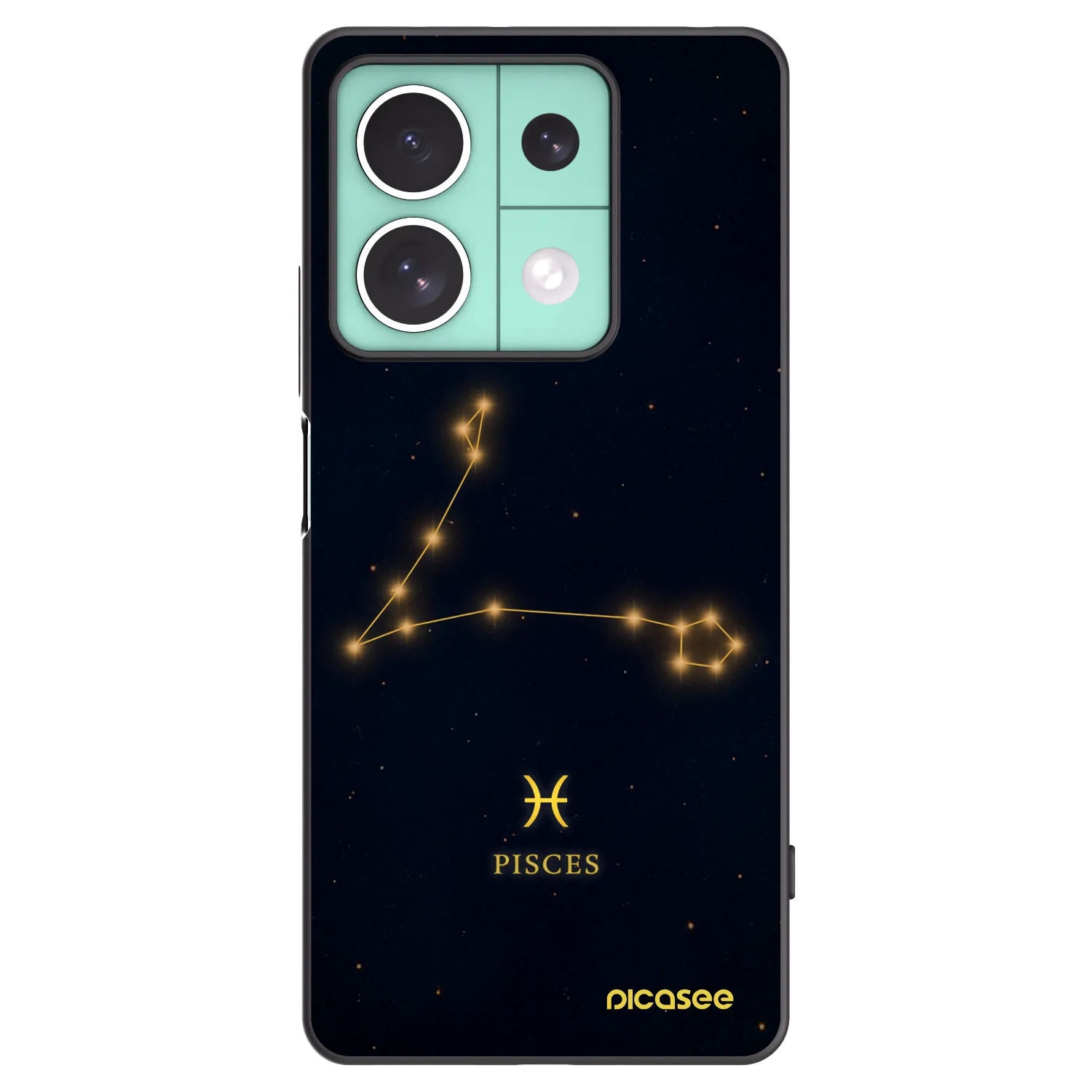 Picasee silikónový čierny obal pre Xiaomi Redmi Note 13 5G - PISCES