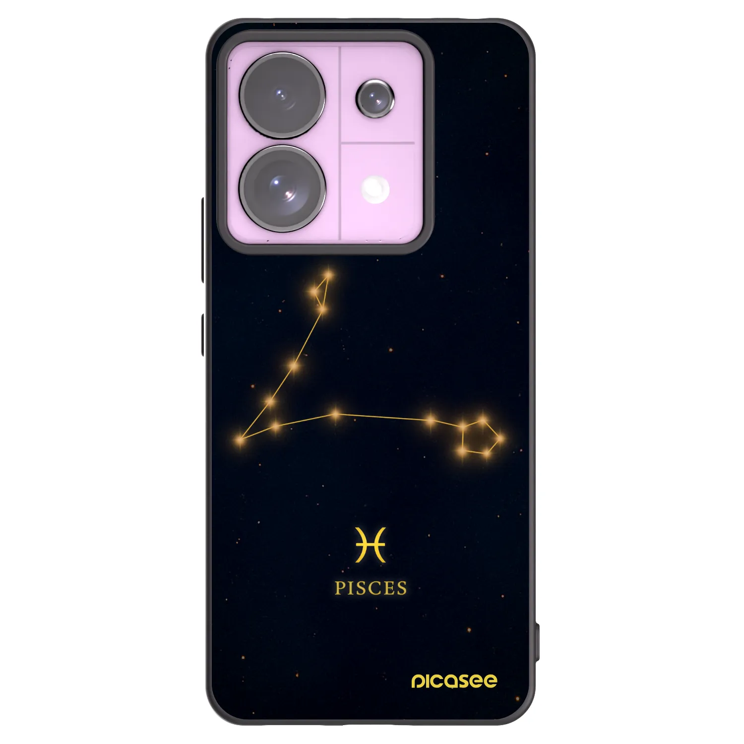 Picasee silikónový čierny obal pre Xiaomi Redmi Note 13 Pro 5G - PISCES