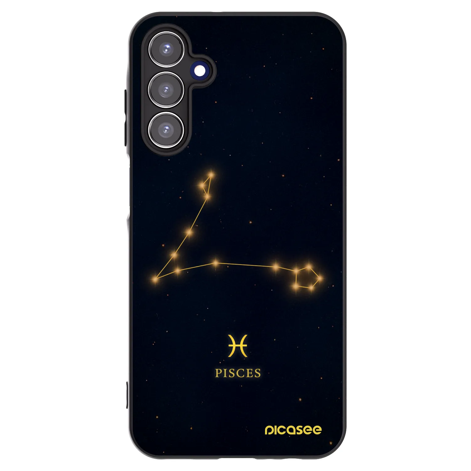 Picasee silikónový čierny obal pre Samsung Galaxy A15 A155F 4G - PISCES