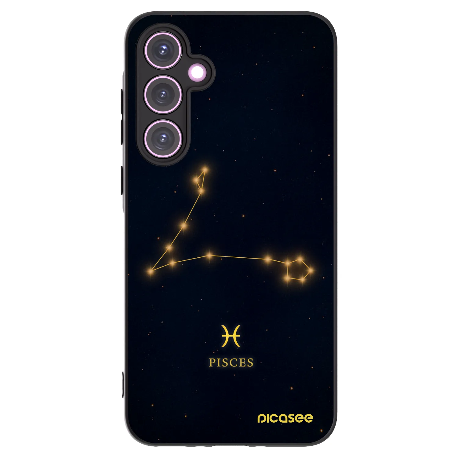 Picasee silikónový čierny obal pre Samsung Galaxy A35 5G A356B - PISCES