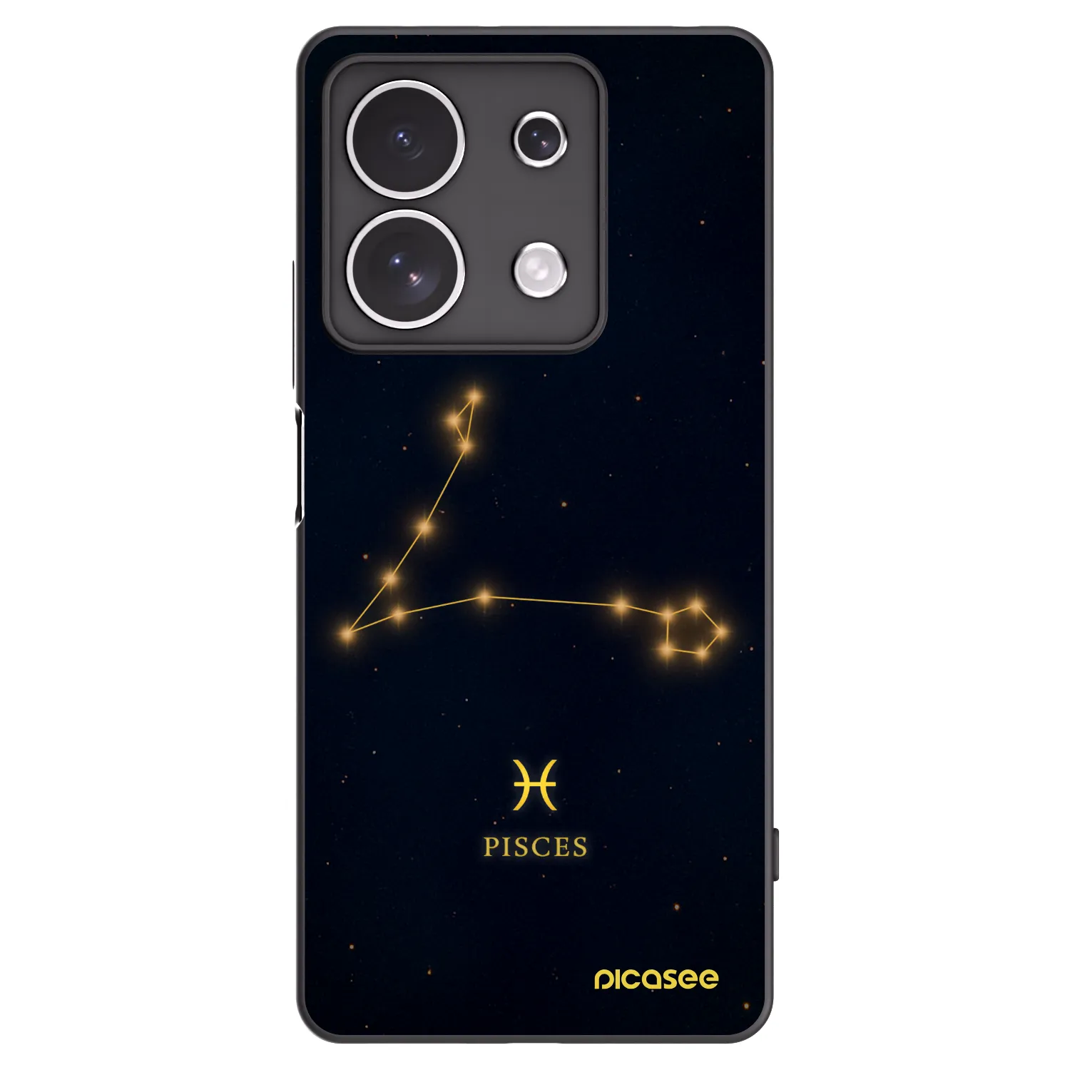 Picasee silikónový čierny obal pre Xiaomi Redmi Note 13 4G - PISCES