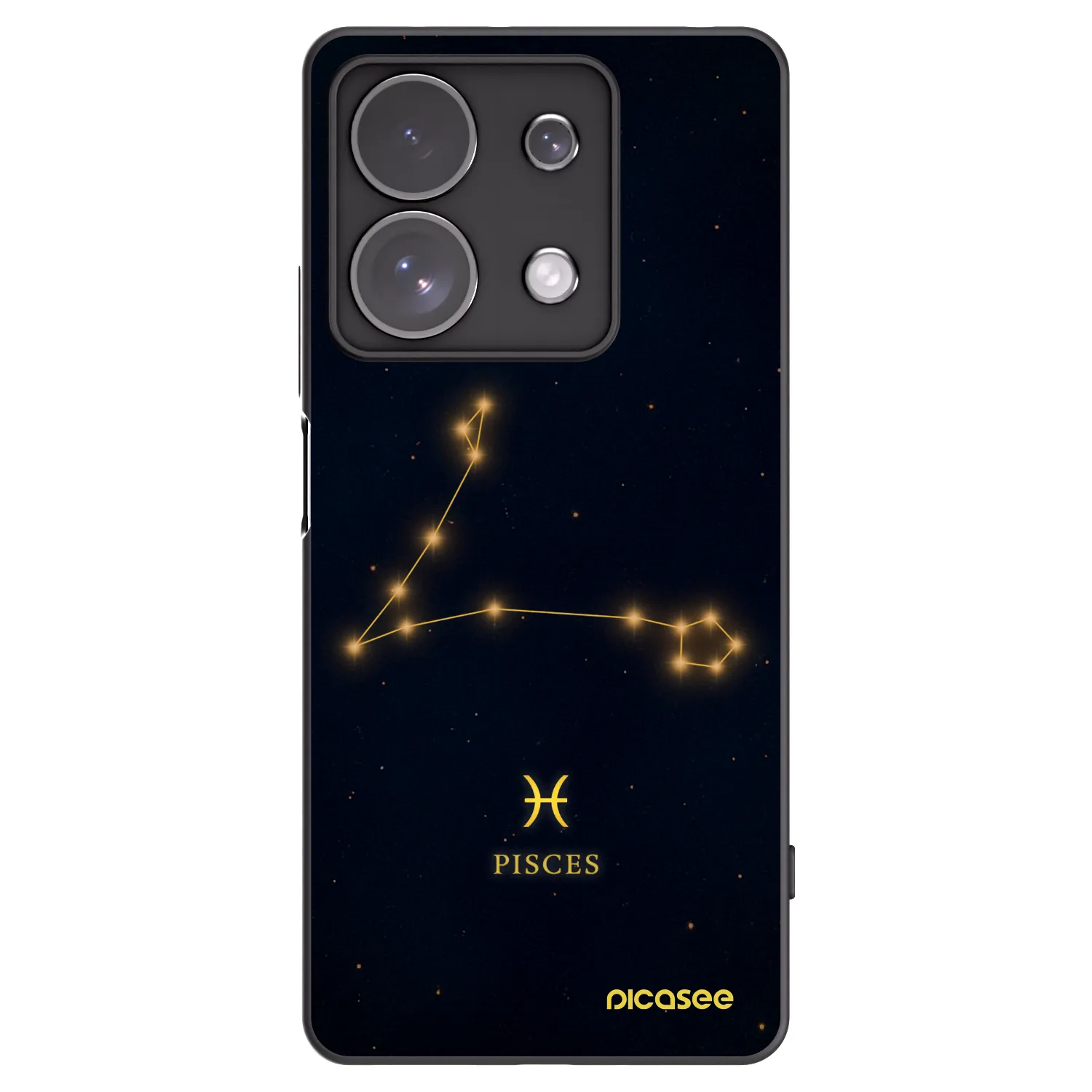 Silikónový čierny obal pre Xiaomi Redmi Note 13 Pro 4G - PISCES