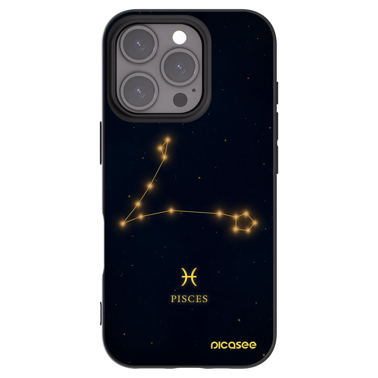 Picasee silikónový čierny obal pre Apple iPhone 16 Pro - PISCES