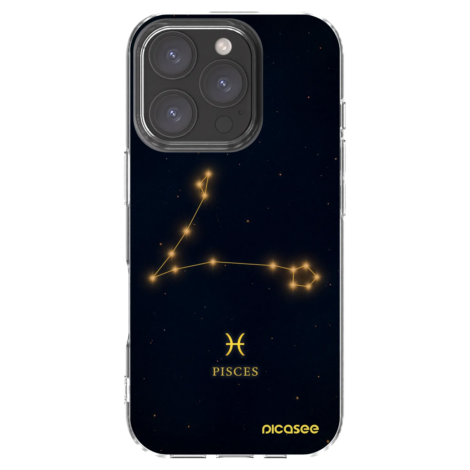 Picasee silikónový prehľadný obal pre Apple iPhone 16 Pro - PISCES
