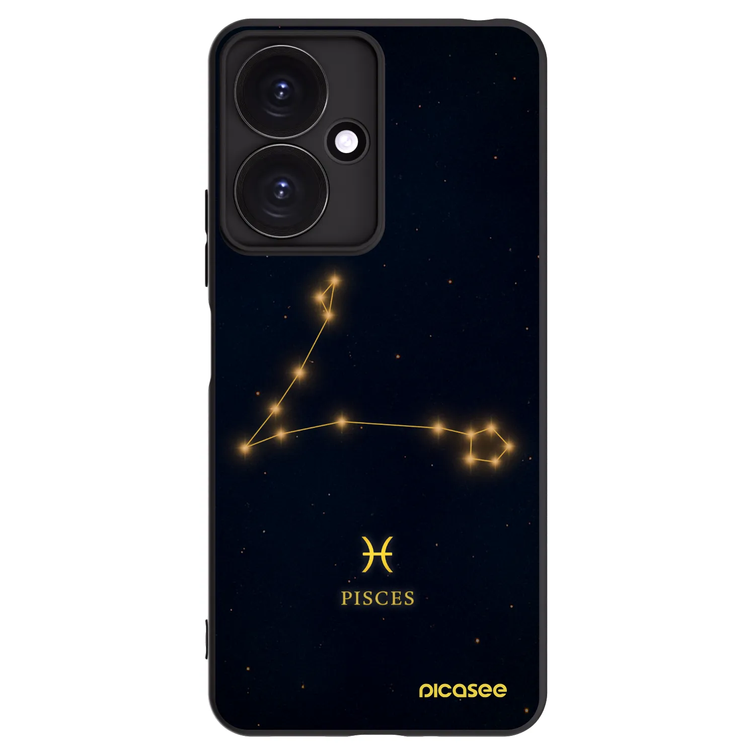 Picasee silikónový čierny obal pre Xiaomi Redmi 13C 5G - PISCES