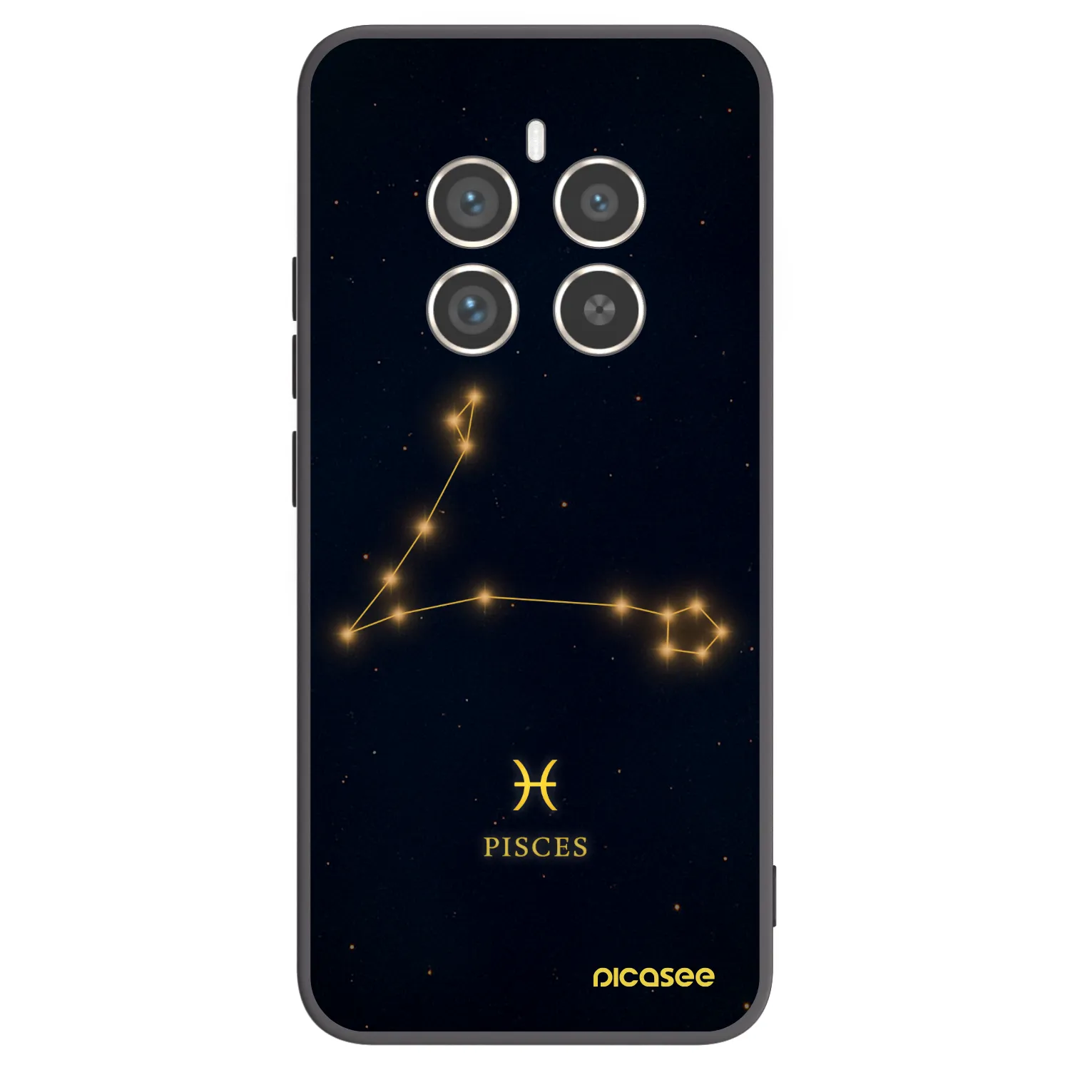 Picasee silikónový čierny obal pre Realme 12 Pro 5G - PISCES