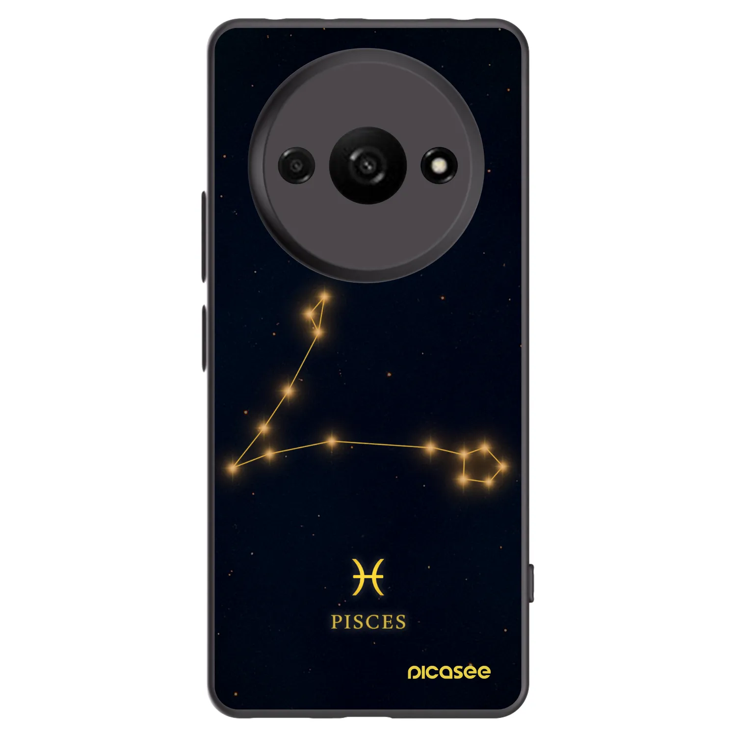 Picasee silikónový čierny obal pre Xiaomi Redmi A3 - PISCES