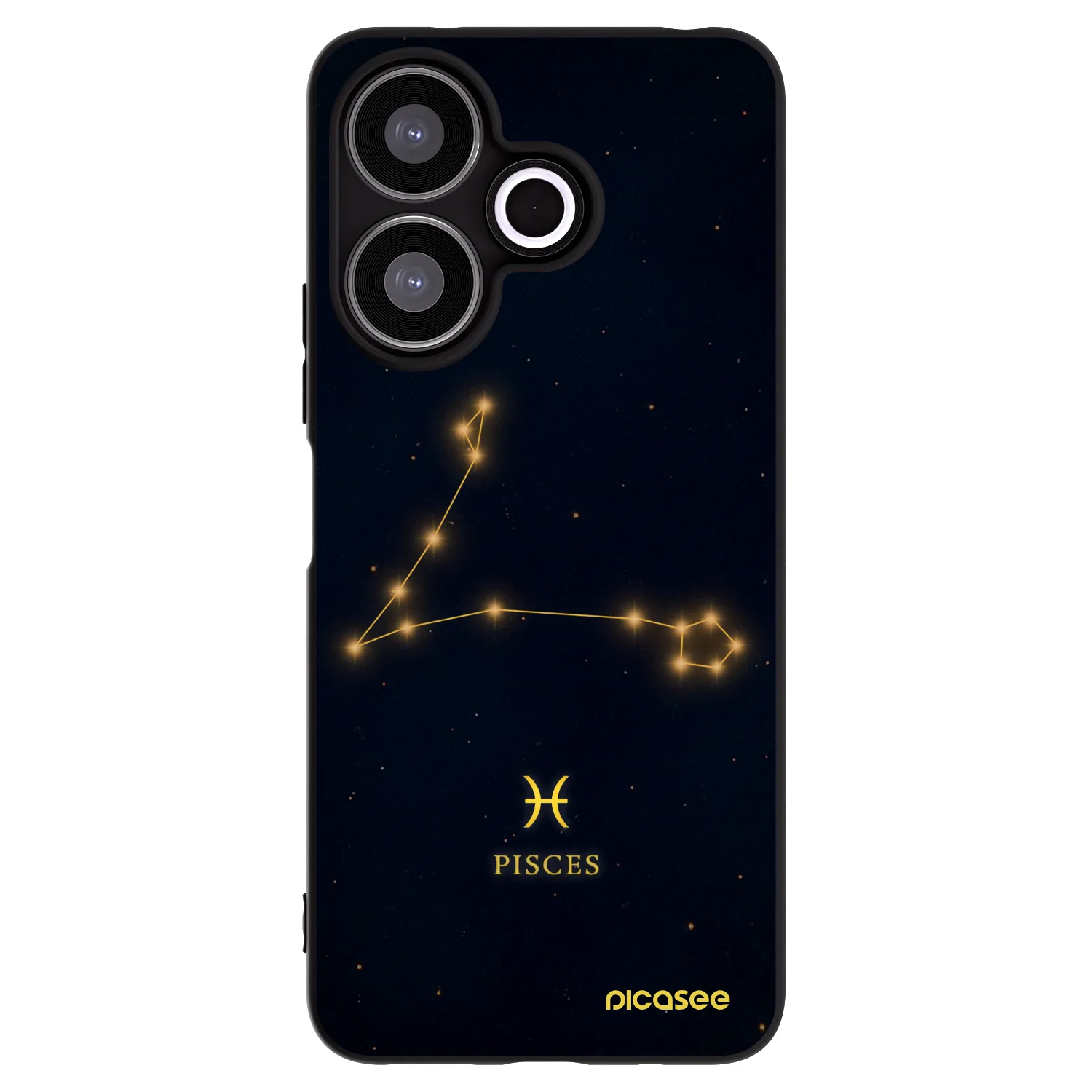 Silikónový čierny obal pre Xiaomi Redmi 13 4G - PISCES