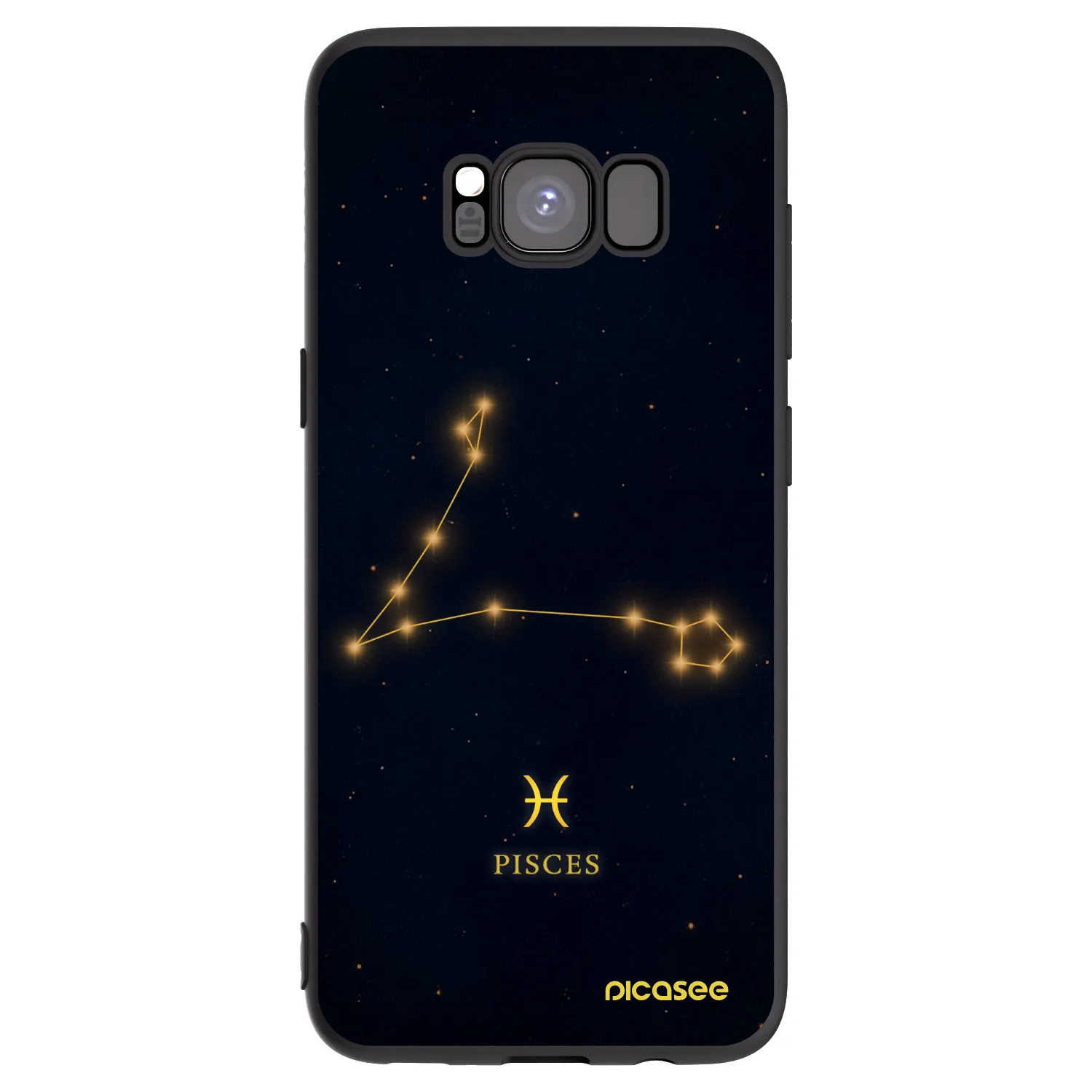 Picasee silikónový čierny obal pre Samsung Galaxy S8 G950F - PISCES