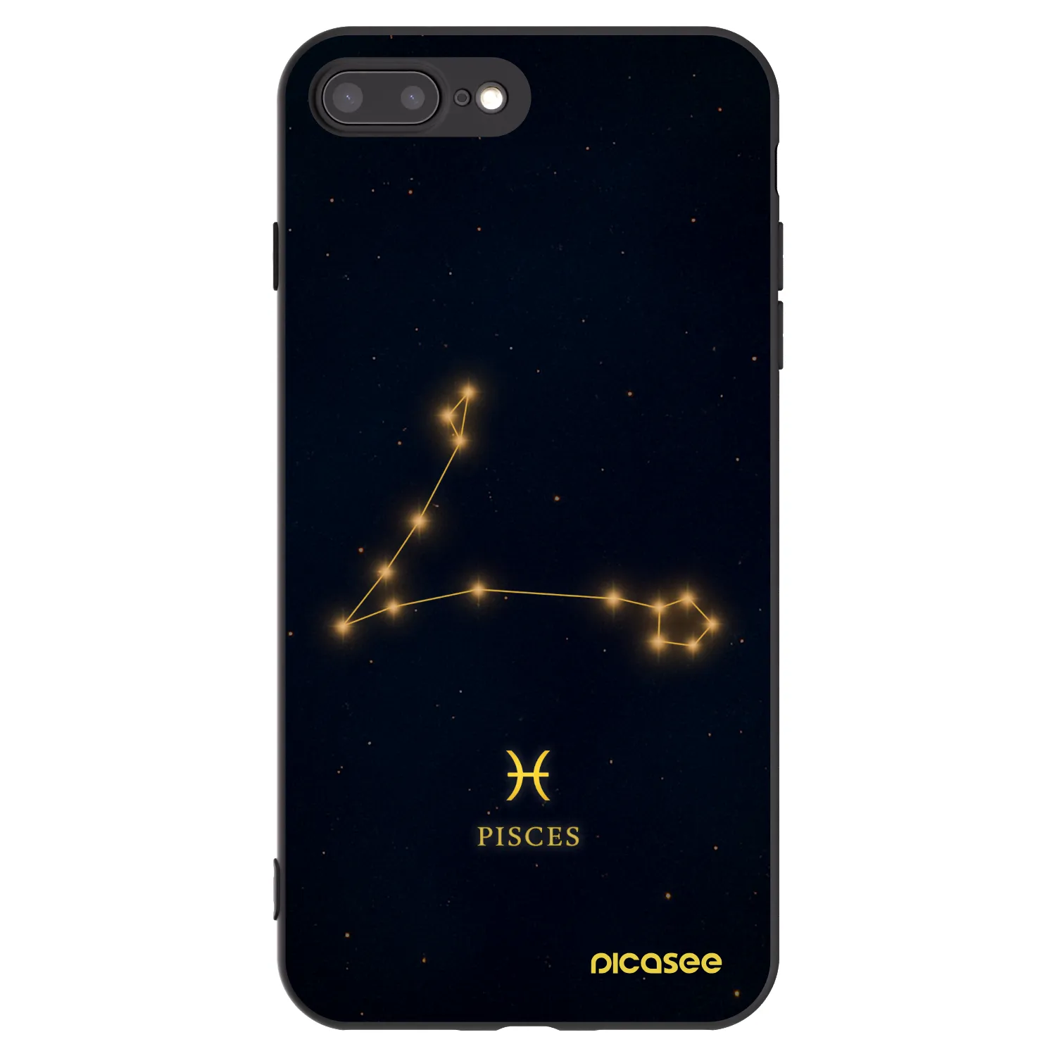 Picasee silikónový čierny obal pre Apple iPhone 7 Plus - PISCES