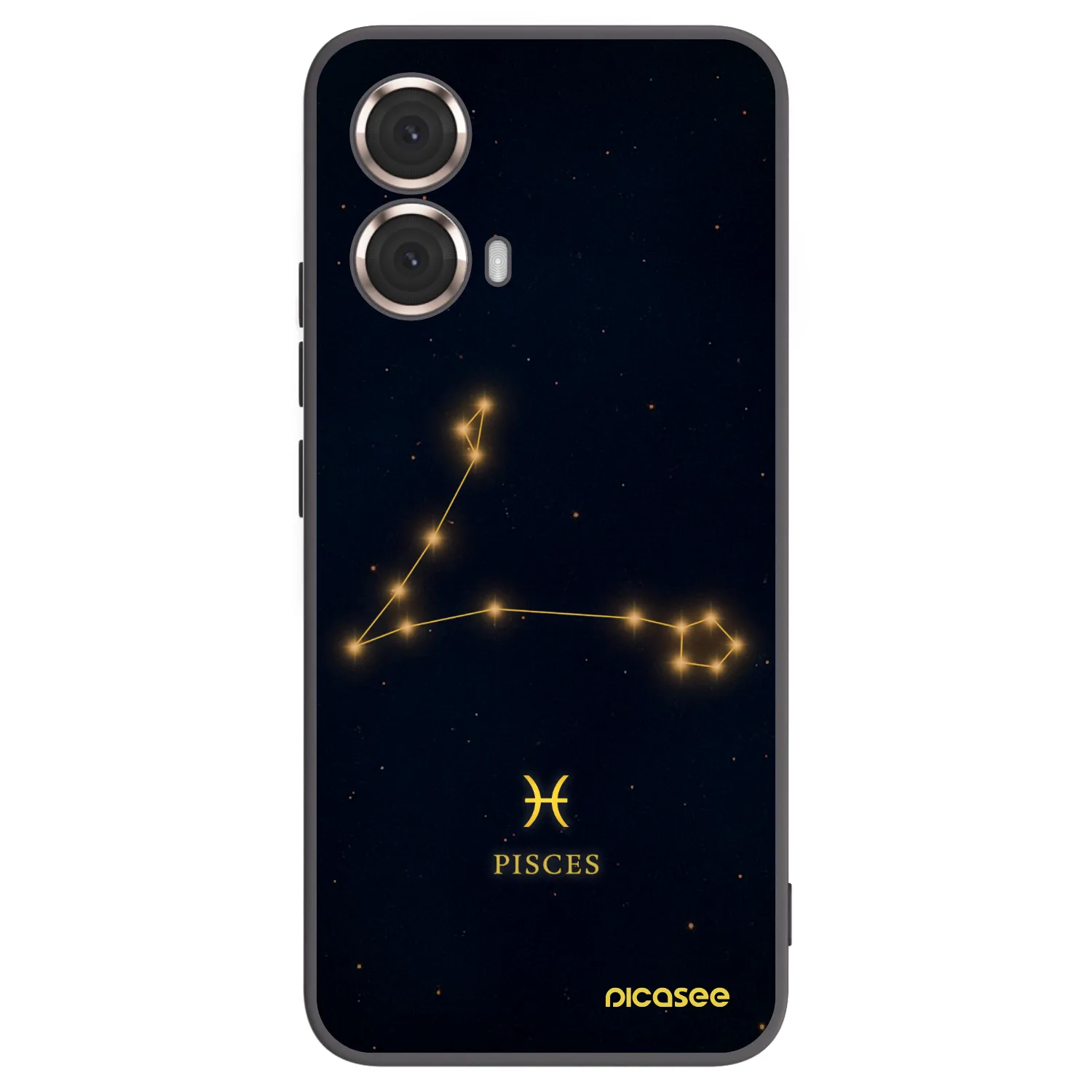 Silikónový čierny obal pre Motorola Moto G85 - PISCES