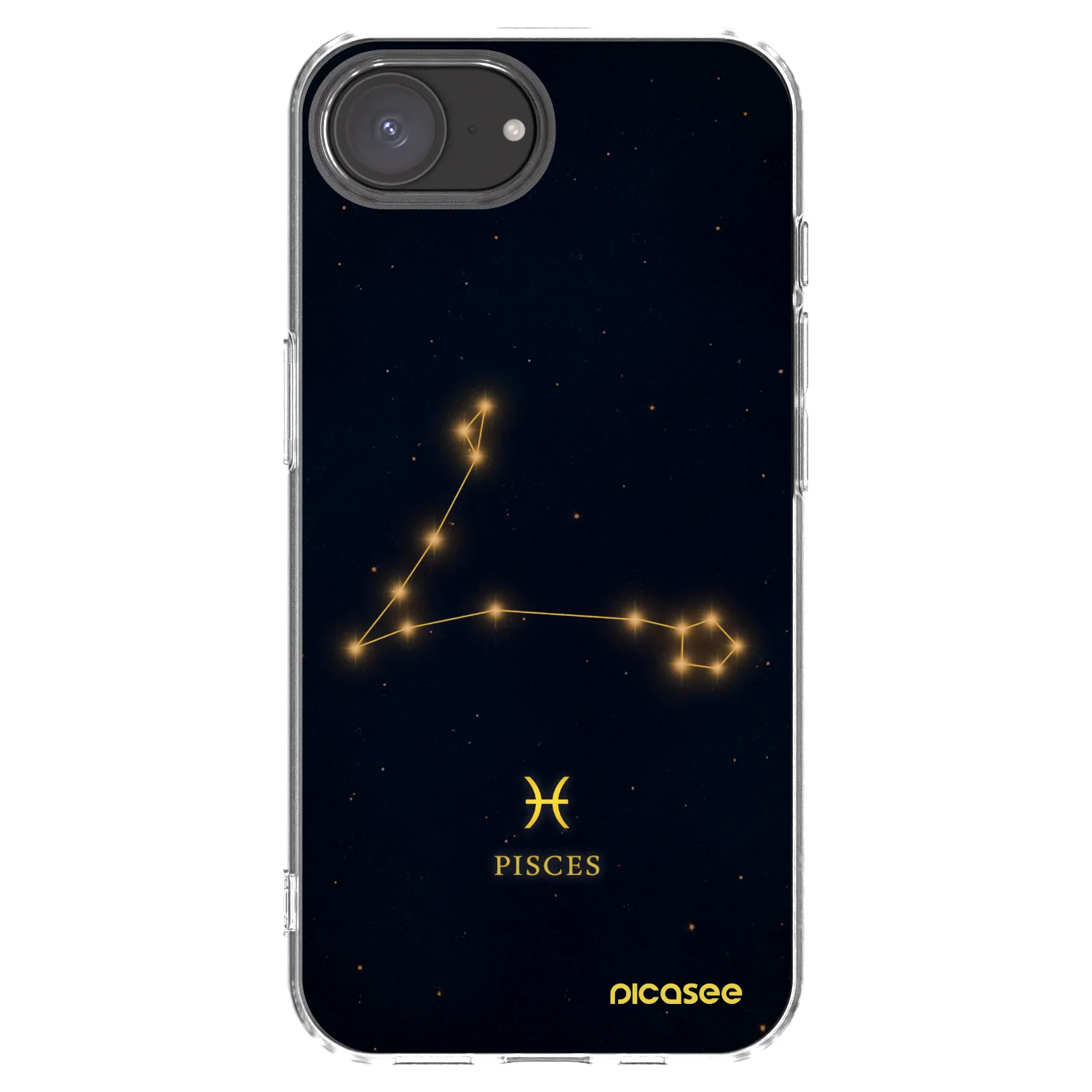 Picasee silikónový prehľadný obal pre Apple iPhone 16e - PISCES