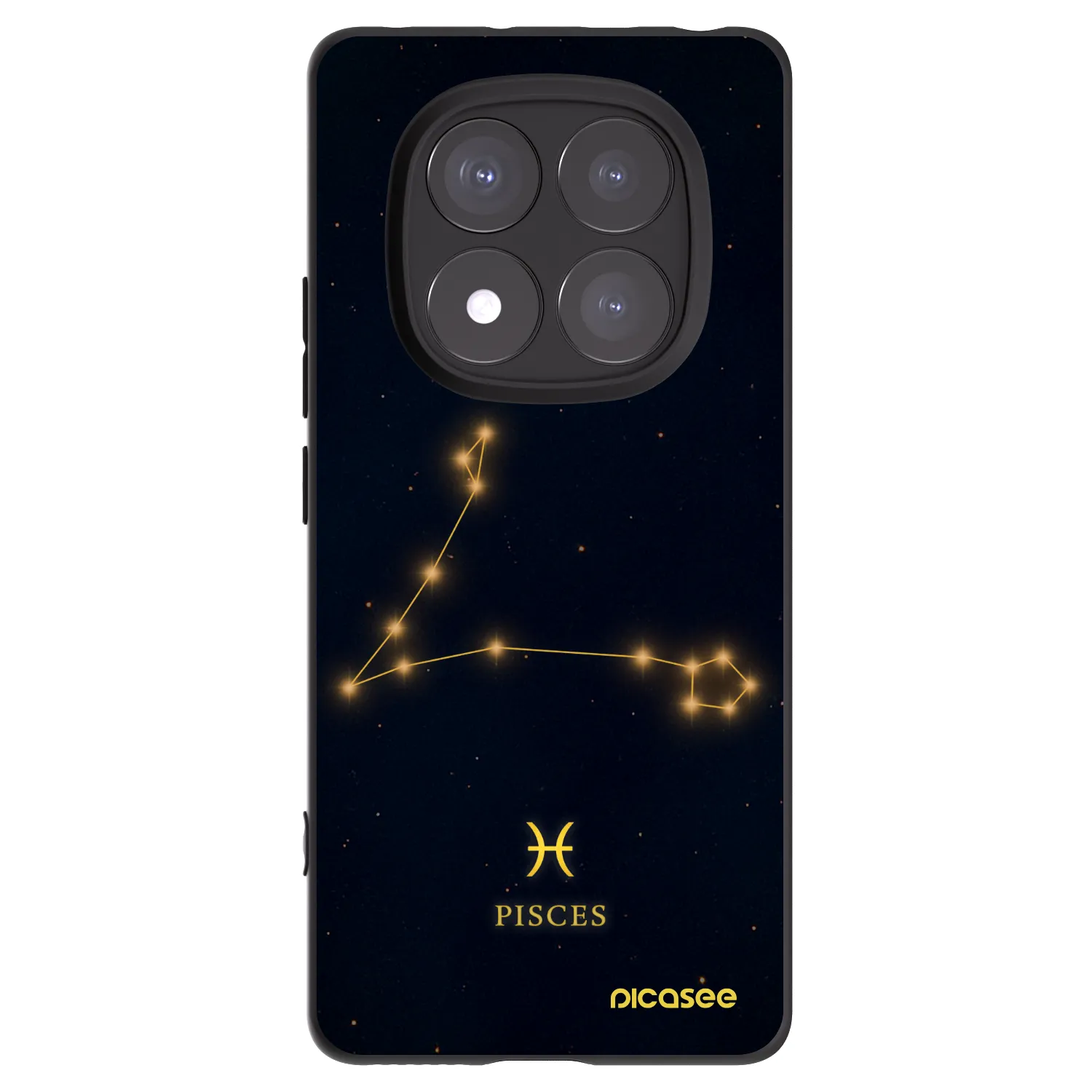 Silikónový čierny obal pre Xiaomi Redmi Note 14 Pro+ 5G - PISCES