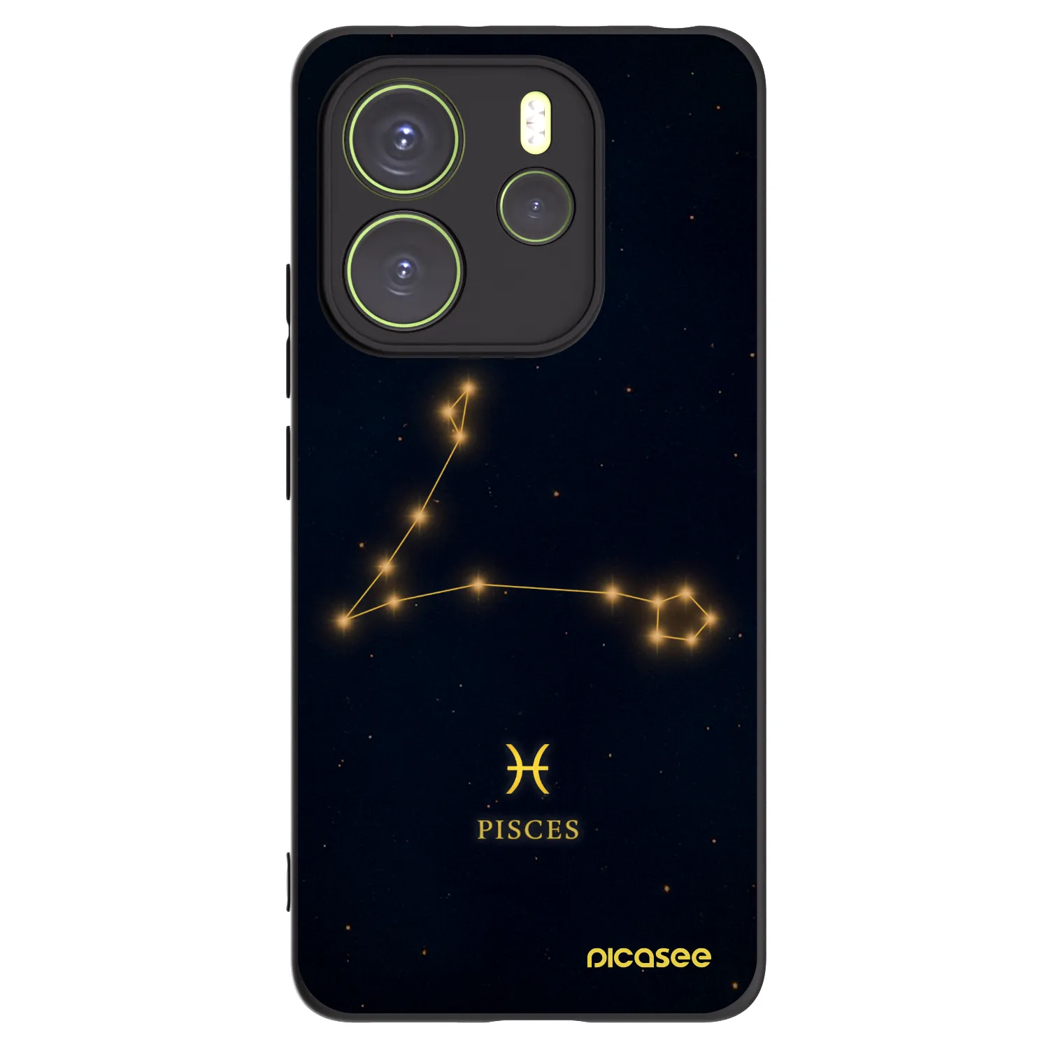Silikónový čierny obal pre Xiaomi Redmi Note 14 4G - PISCES