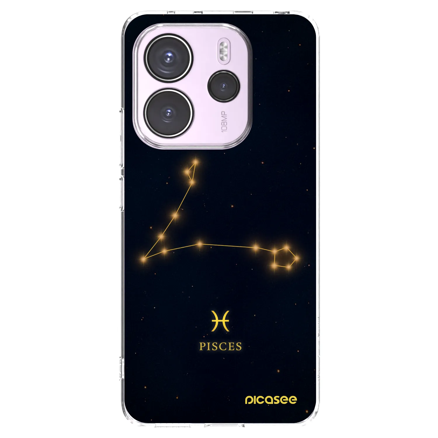 Silikónový prehľadný obal pre Xiaomi Redmi Note 14 4G - PISCES