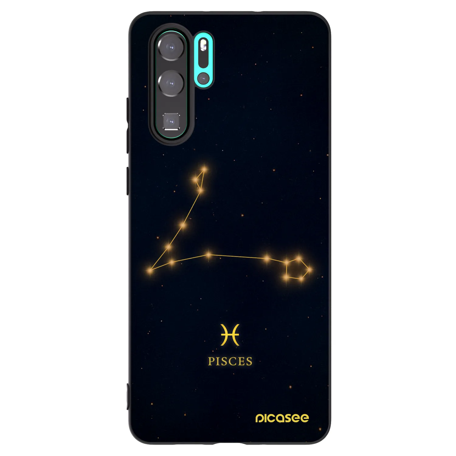 Picasee silikónový čierny obal pre Huawei P30 Pro - PISCES