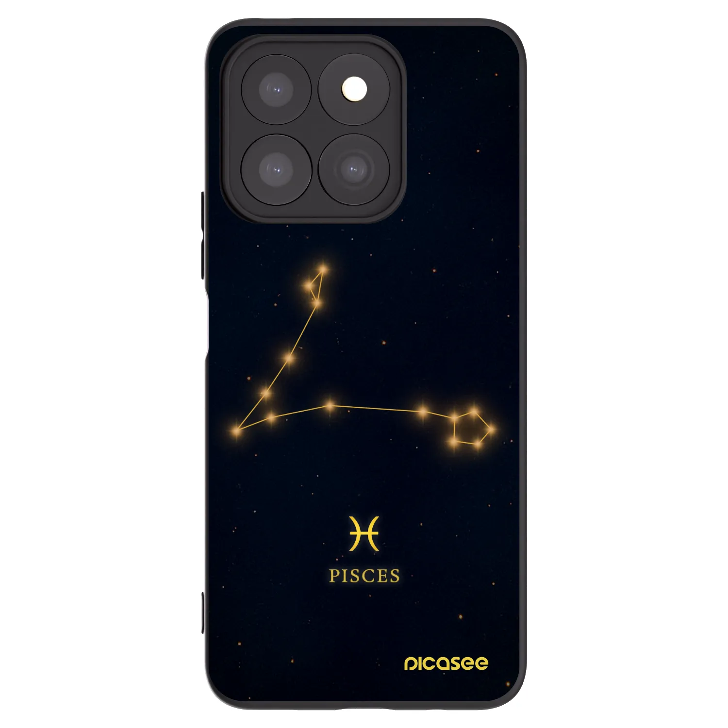 Picasee silikónový čierny obal pre Honor X8c - PISCES