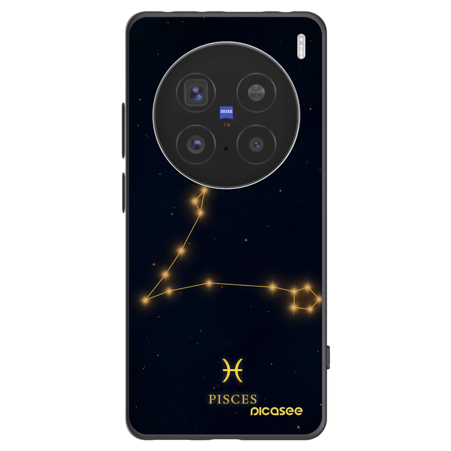 Picasee silikónový čierny obal pre Vivo X200 Pro - PISCES
