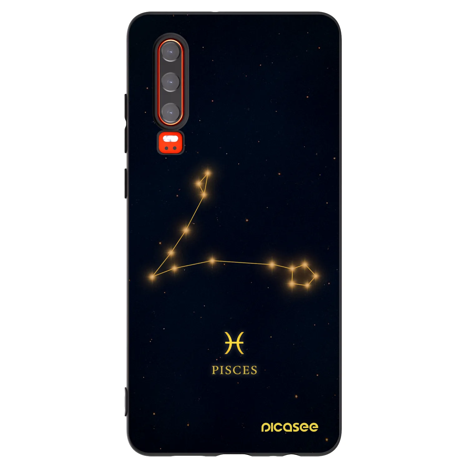 Picasee silikónový čierny obal pre Huawei P30 - PISCES