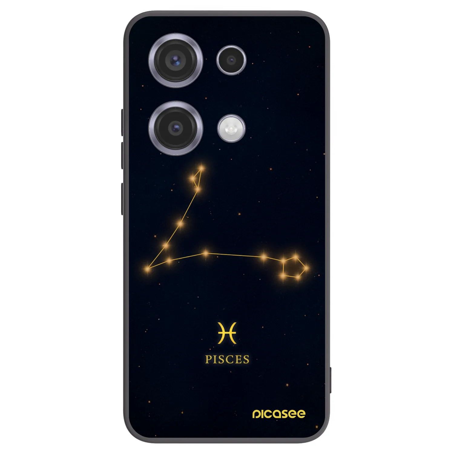 Picasee silikónový čierny obal pre Xiaomi Redmi Note 14S - PISCES