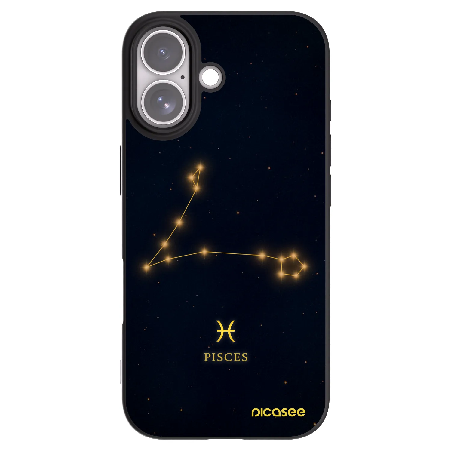Picasee silikónový čierny obal pre Apple iPhone 17 - PISCES