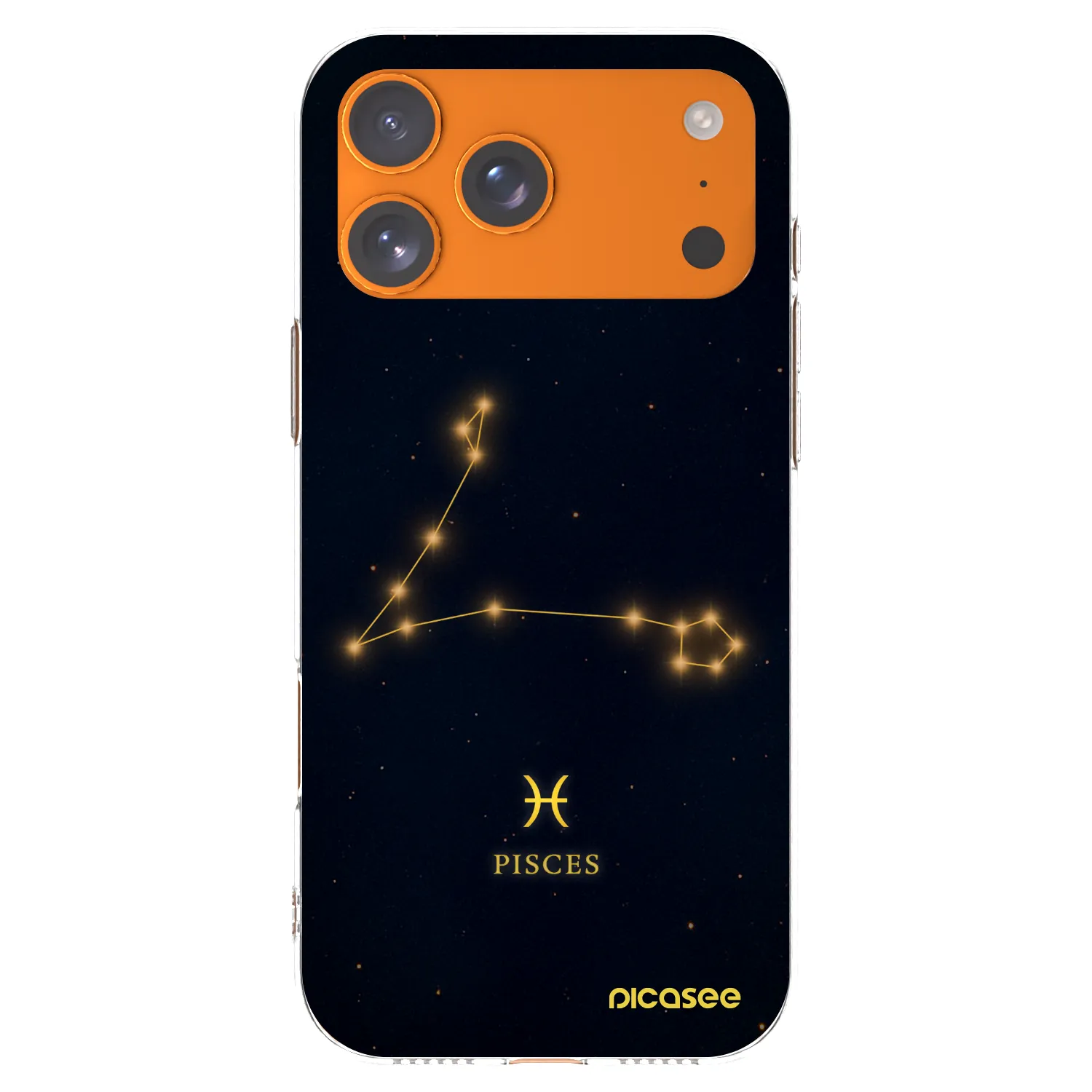 Picasee silikónový prehľadný obal pre Apple iPhone 17 Pro Max - PISCES