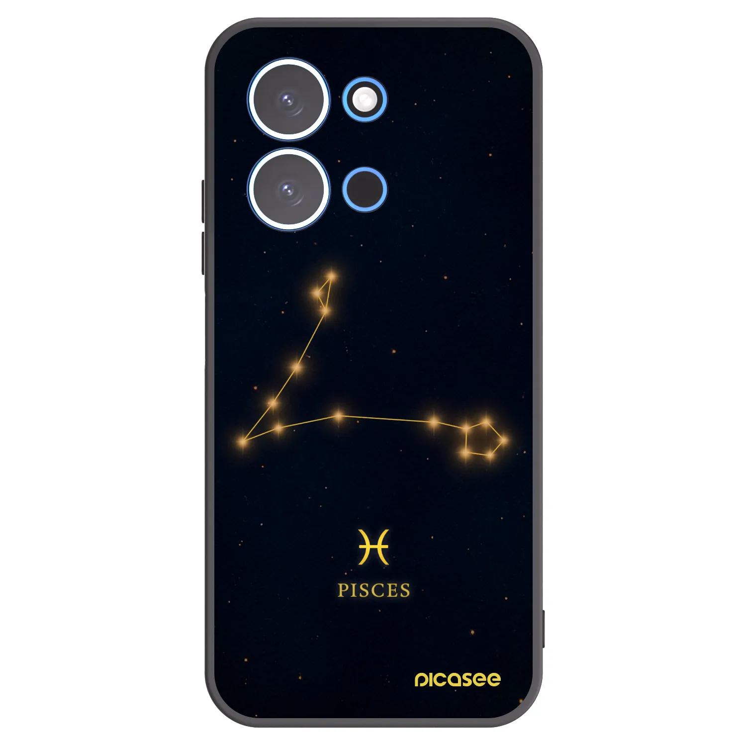 Picasee silikónový čierny obal pre Xiaomi Redmi 15C 4G - PISCES