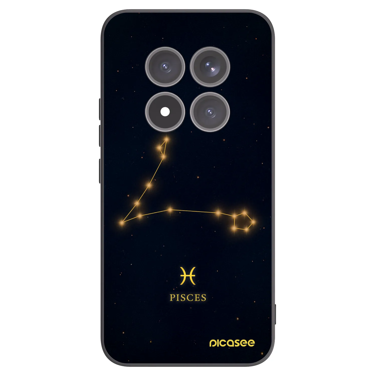 Silikónový čierny obal pre Xiaomi Redmi Note 15 Pro+ - PISCES