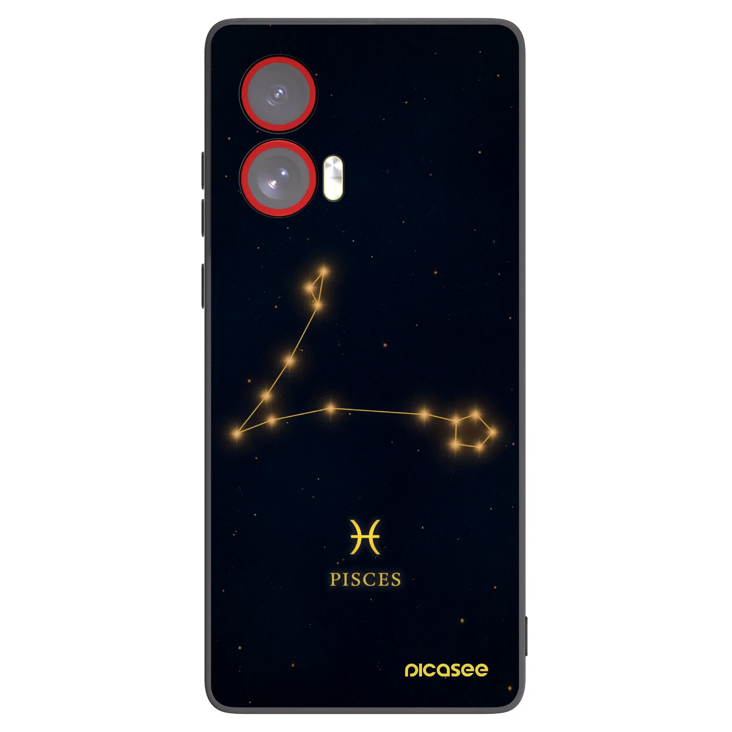 Silikónový čierny obal pre Motorola Edge 50 Fusion - PISCES
