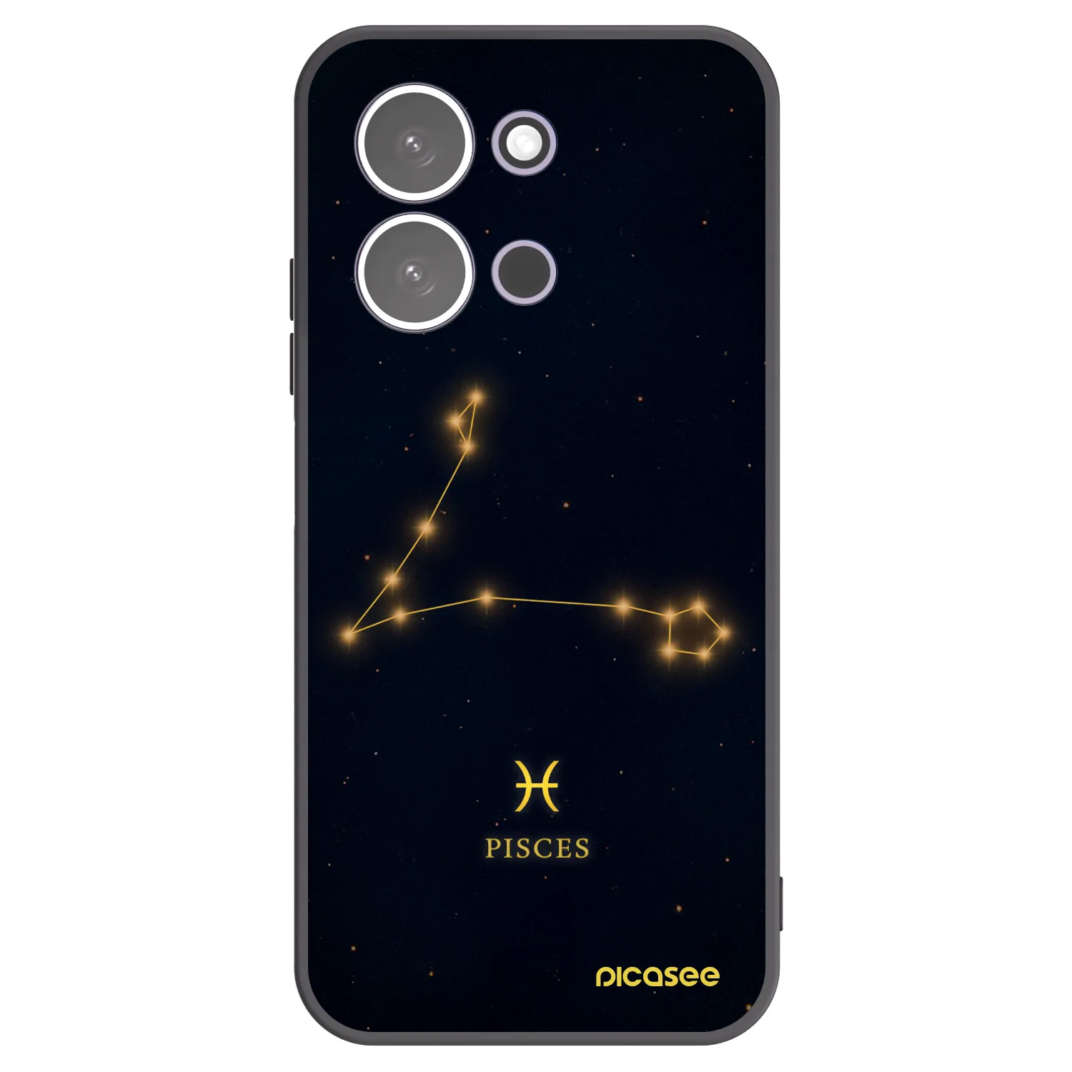 Picasee silikónový čierny obal pre Xiaomi Redmi 15C 5G - PISCES