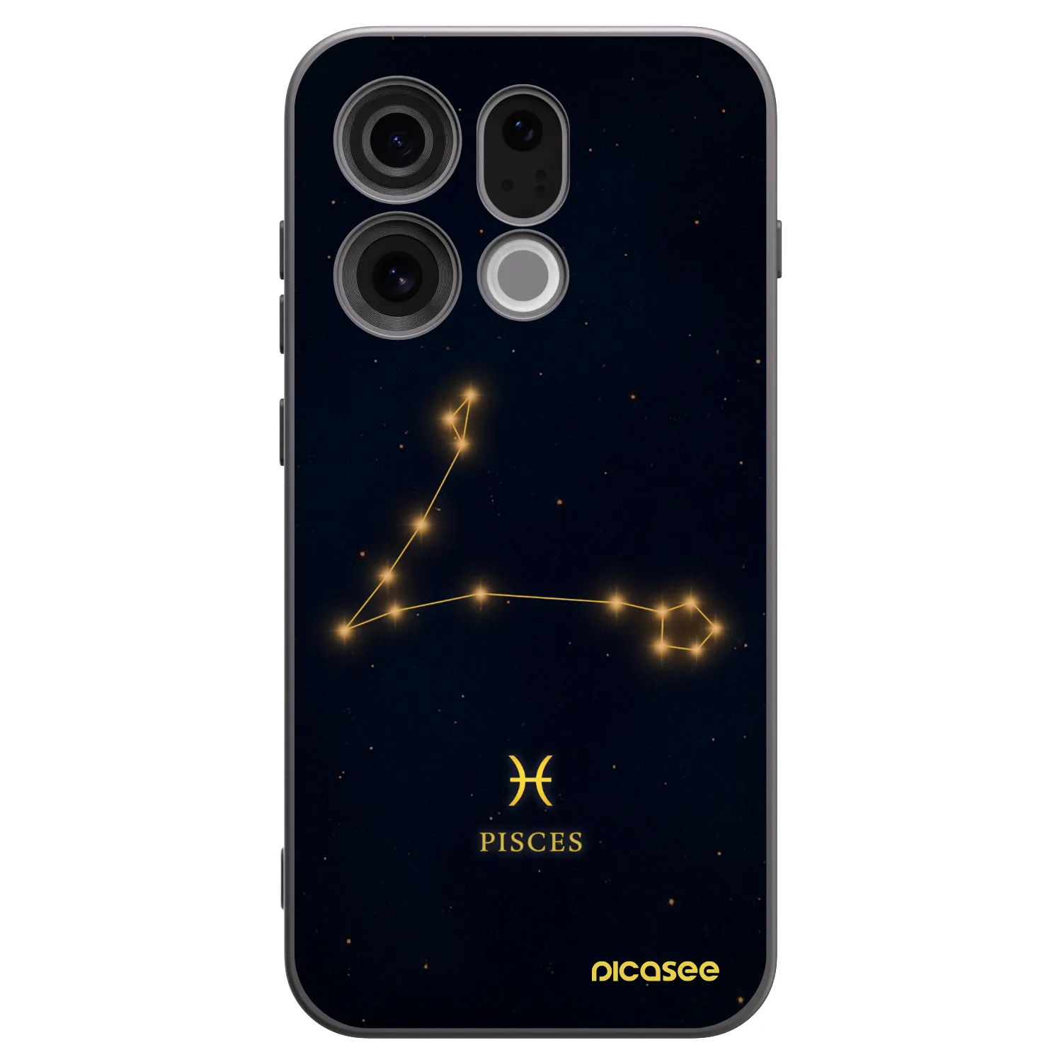 Picasee silikónový čierny obal pre OPPO Find X9 - PISCES