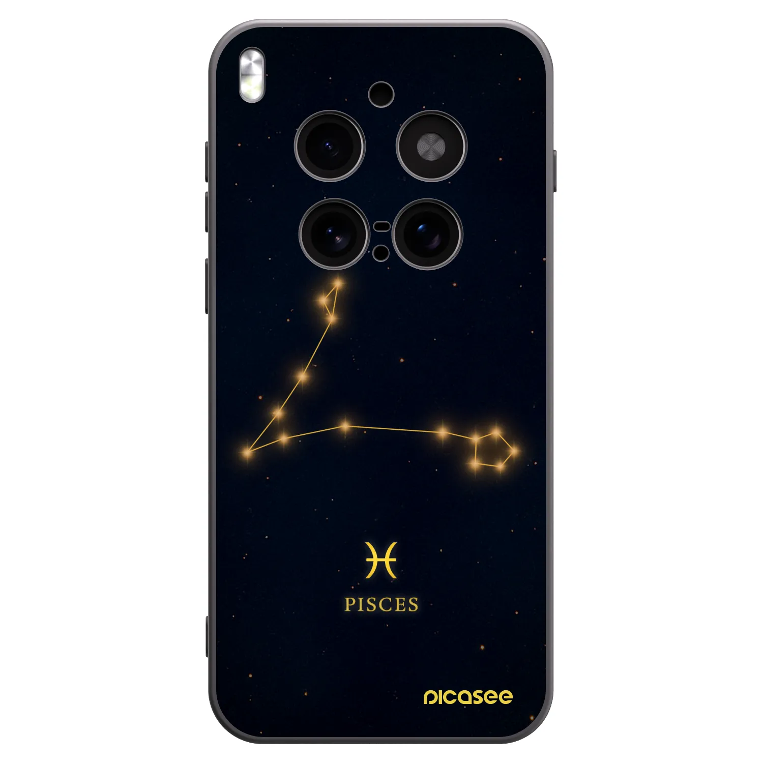 Picasee silikónový čierny obal pre Vivo X300 Pro - PISCES