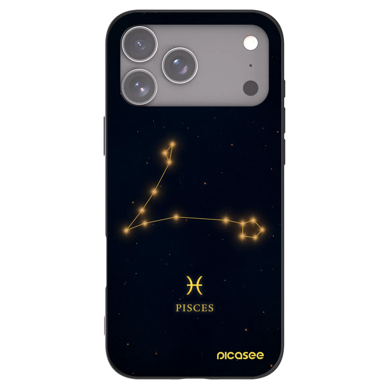 Picasee silikónový čierny obal pre Apple iPhone 18 Pro Max - PISCES