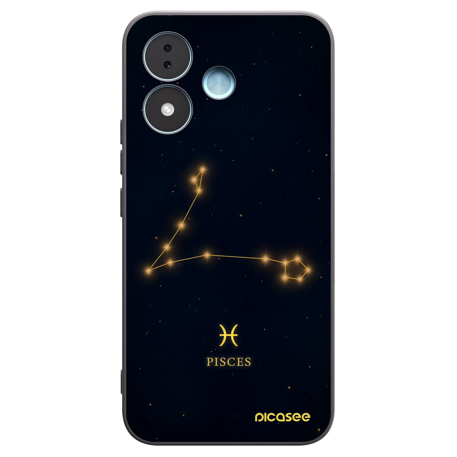 Picasee silikónový čierny obal pre Xiaomi Redmi Note 17 5G - PISCES