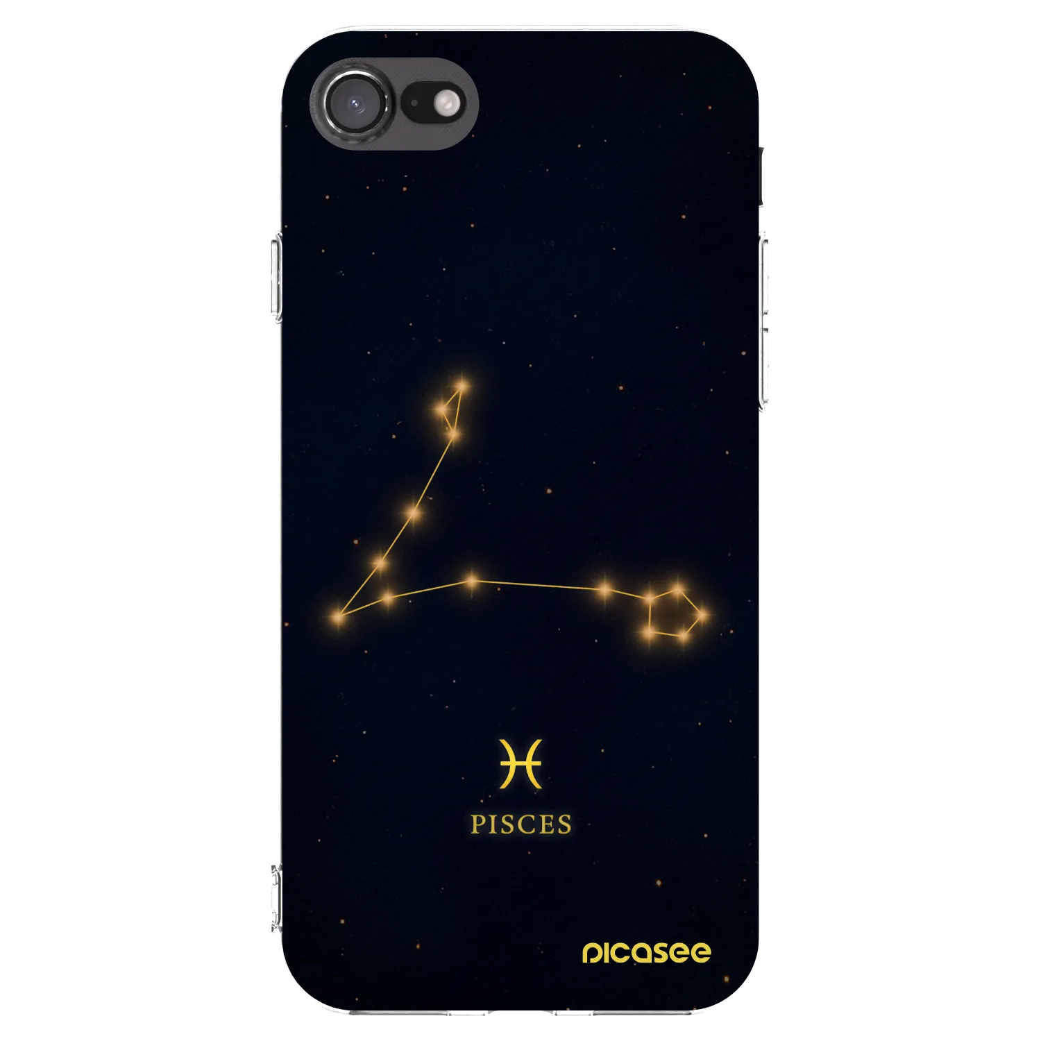 Picasee silikónový prehľadný obal pre Apple iPhone 8 - PISCES